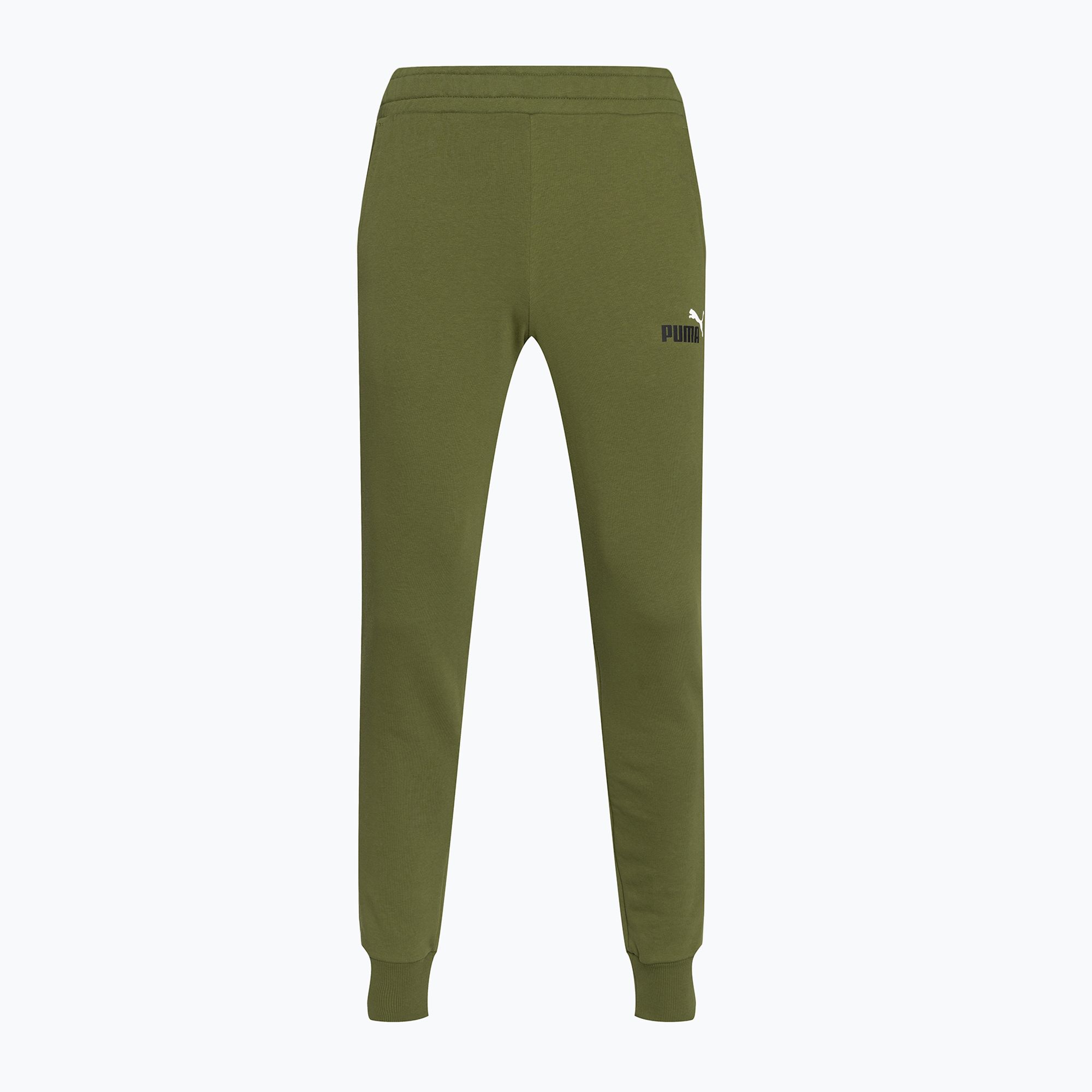 Spodnie męskie PUMA Essentials+ 2 Col Logo TR olive green 
