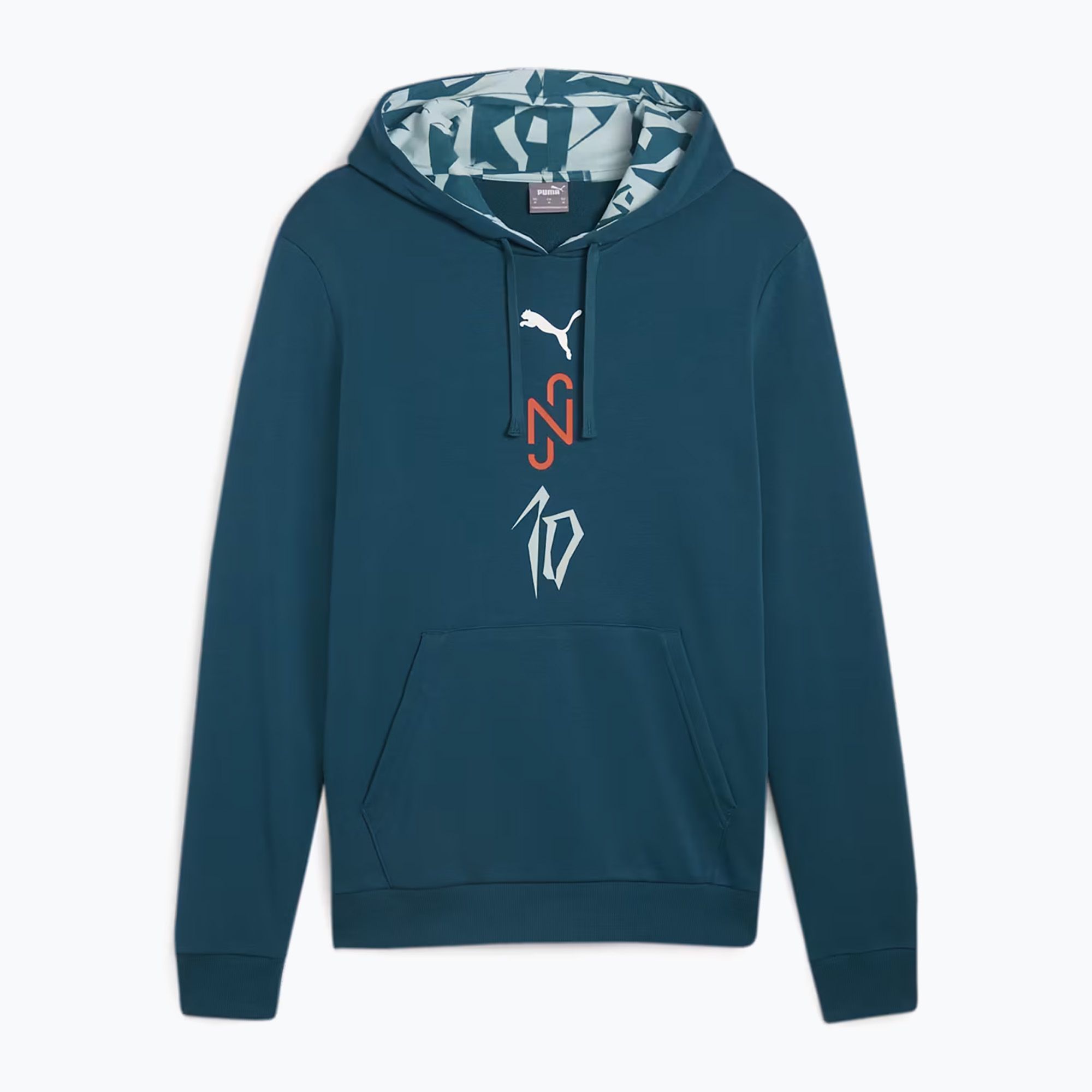 Bluza piłkarska męska PUMA Neymar JR Creativity Logo Hoody ocean tropic/turquoise surf 