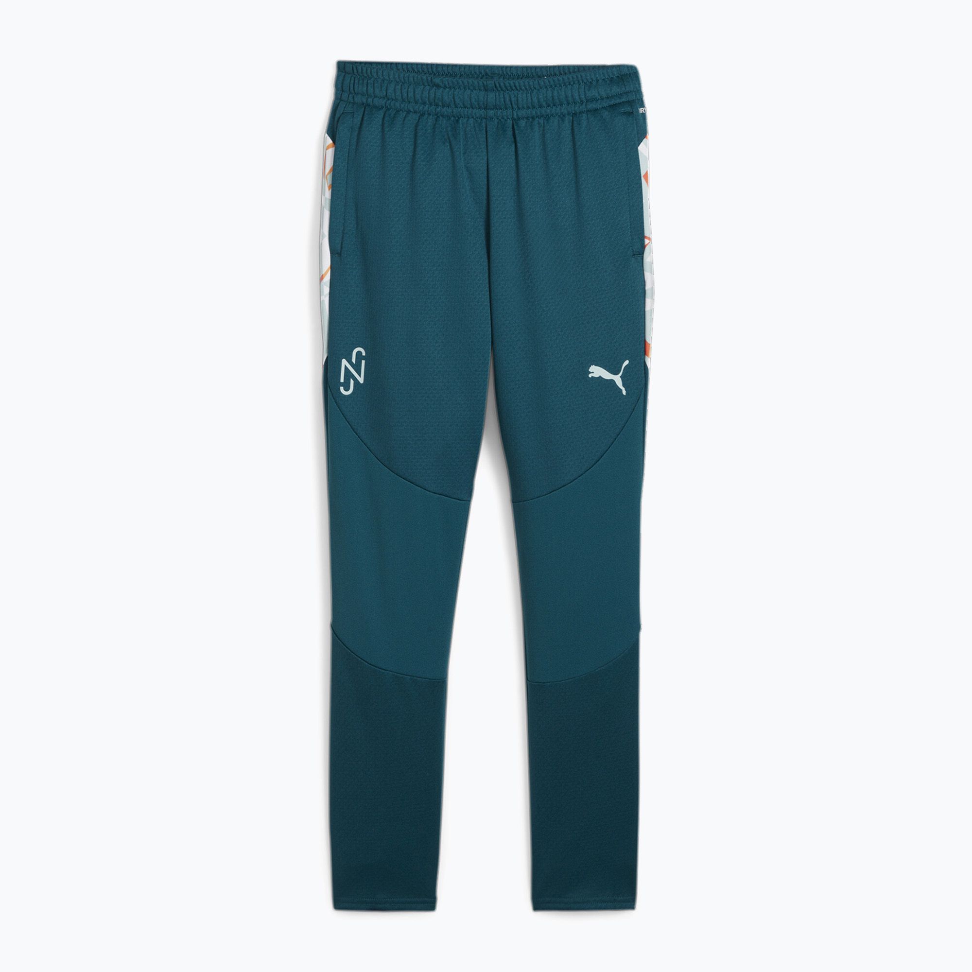 Spodnie piłkarskie dziecięce PUMA Neymar JR Creativity Training ocean tropic/hot heat 