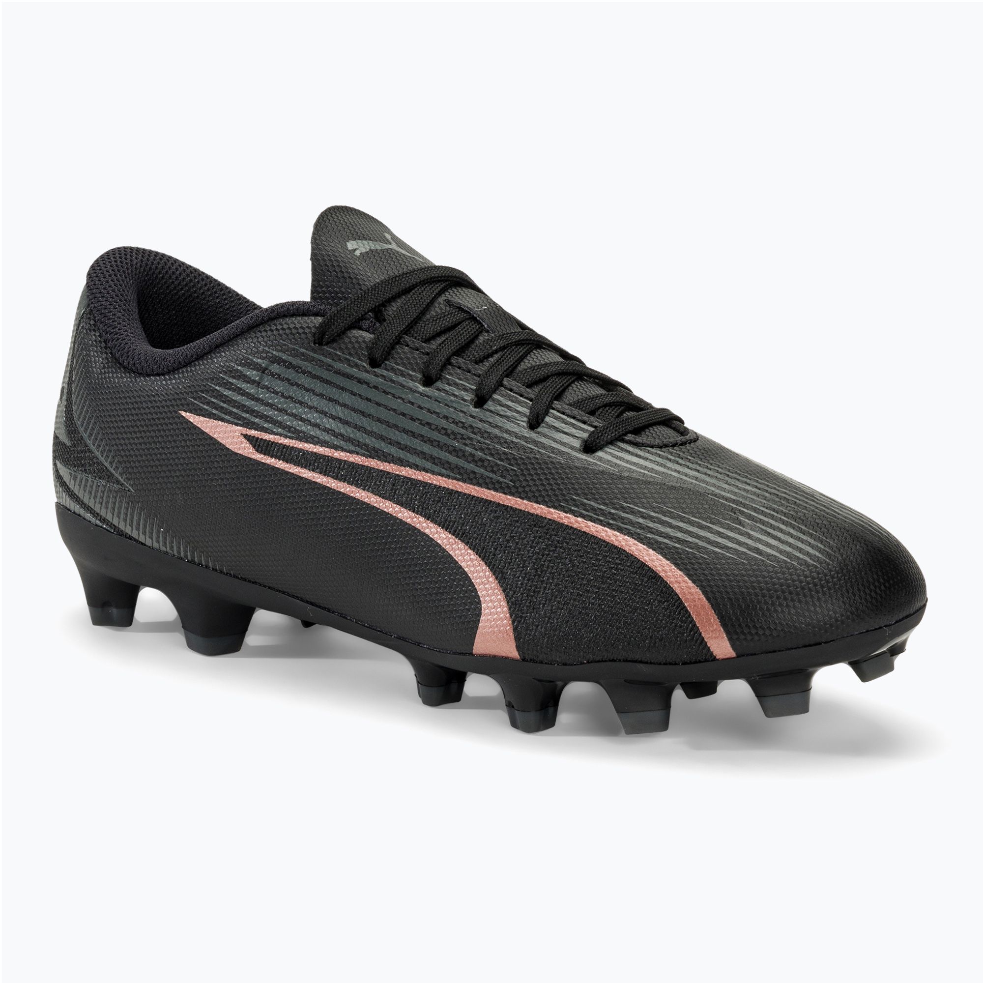 Buty piłkarskie dziecięce PUMA Ultra Play FG/AG Jr puma black/copper rose 