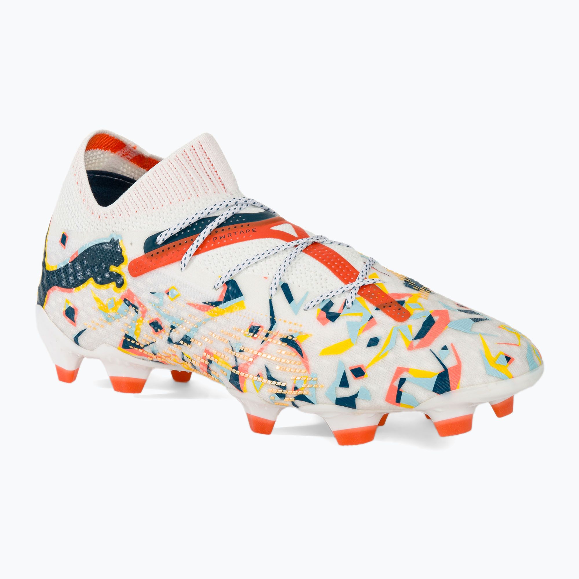 Buty piłkarskie PUMA Future 7 Ultimate Creativity FG/AG white/oceantropic/ turquoisesurf/ hotheat/sunstream
