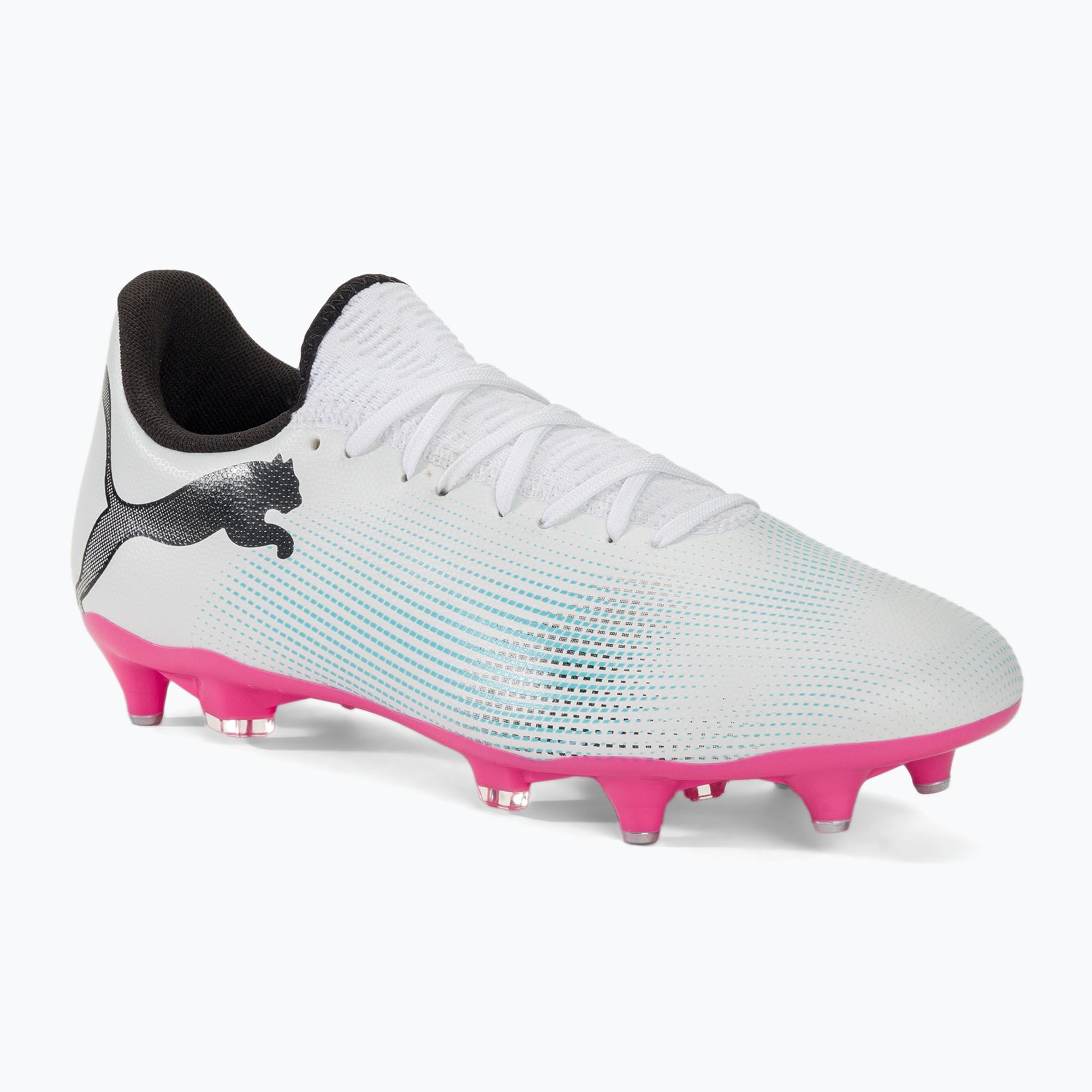 Buty piłkarskie PUMA Future 7 Play MxSG puma white/puma black/poison pink 