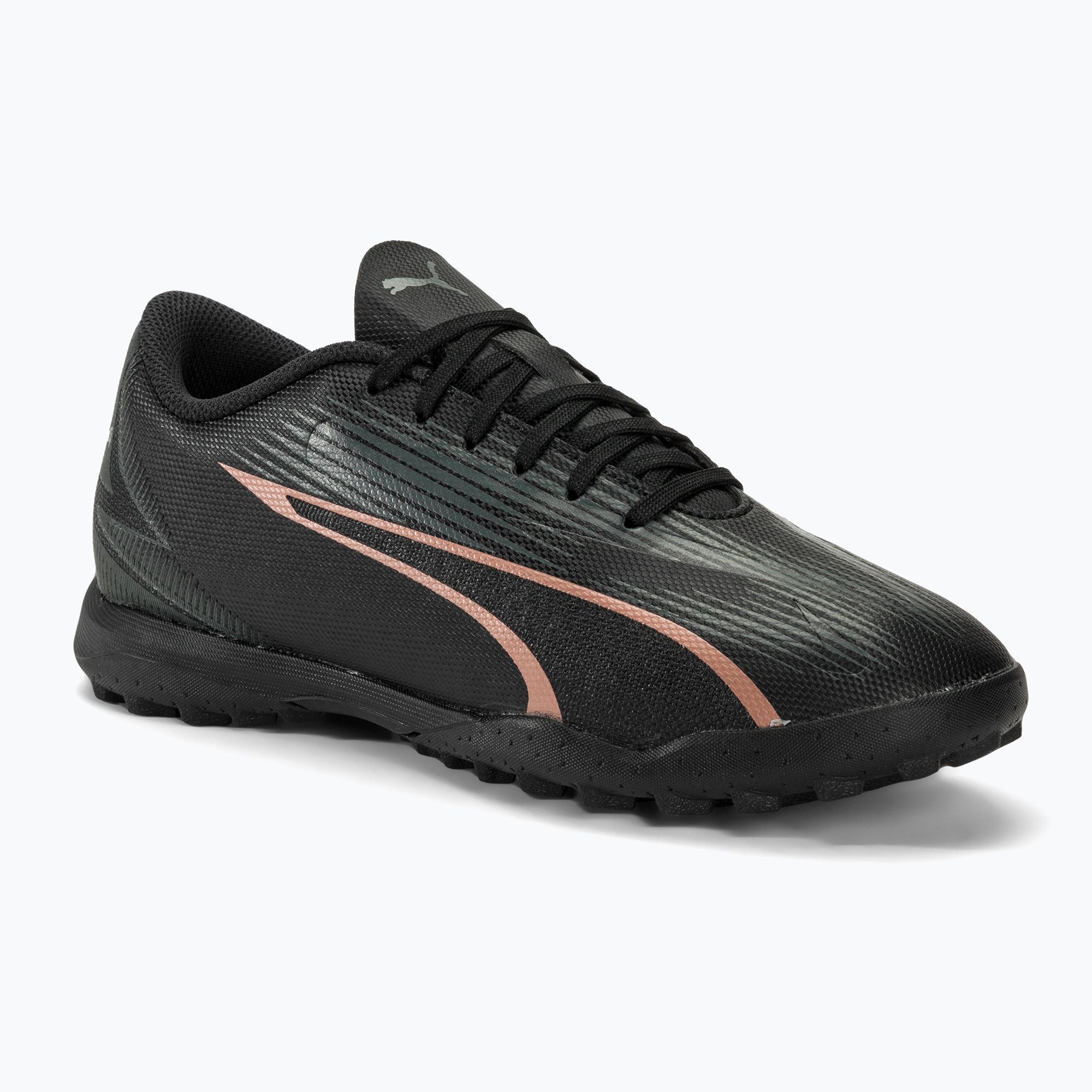 Buty piłkarskie dziecięce PUMA Ultra Play TT Jr puma black/copper rose 