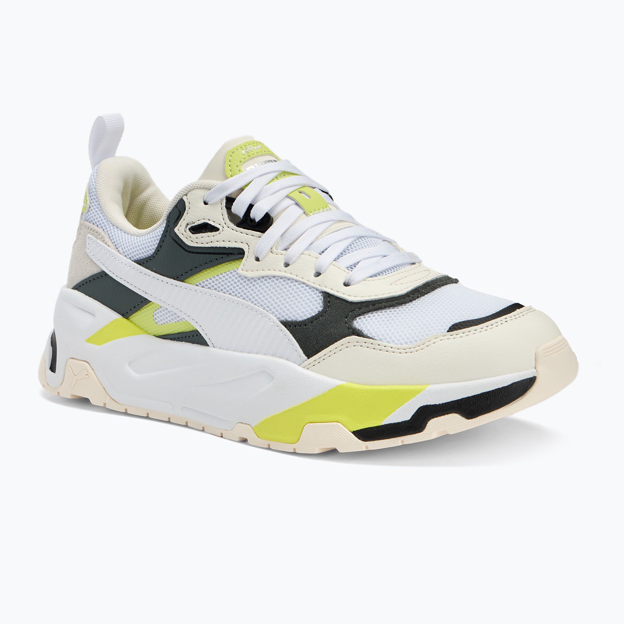 Buty PUMA Trinity warm white/puma white/mineral gray/lime sheen 