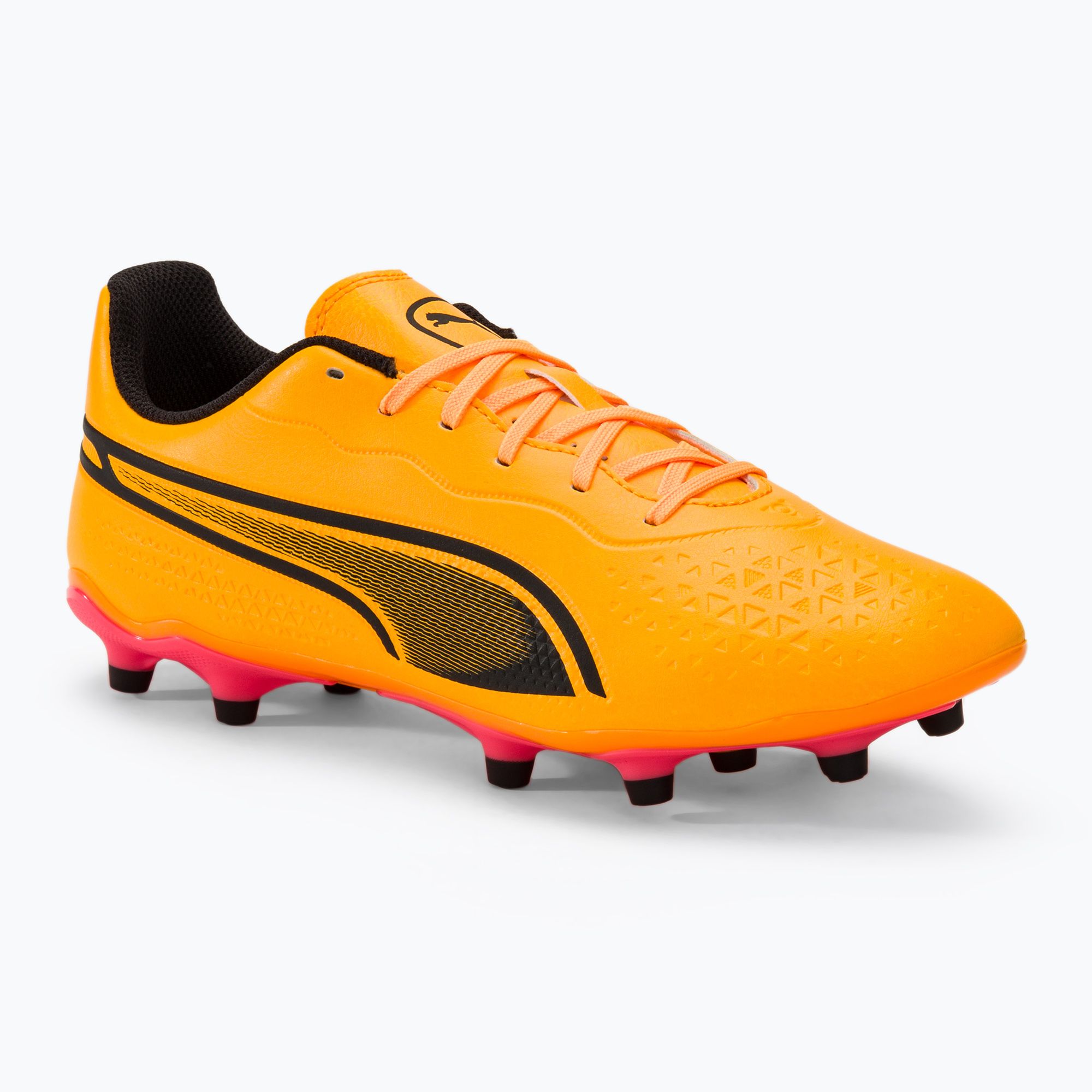 Buty piłkarskie PUMA King Match Fg/Ag sun stream/puma black/sunset glow 