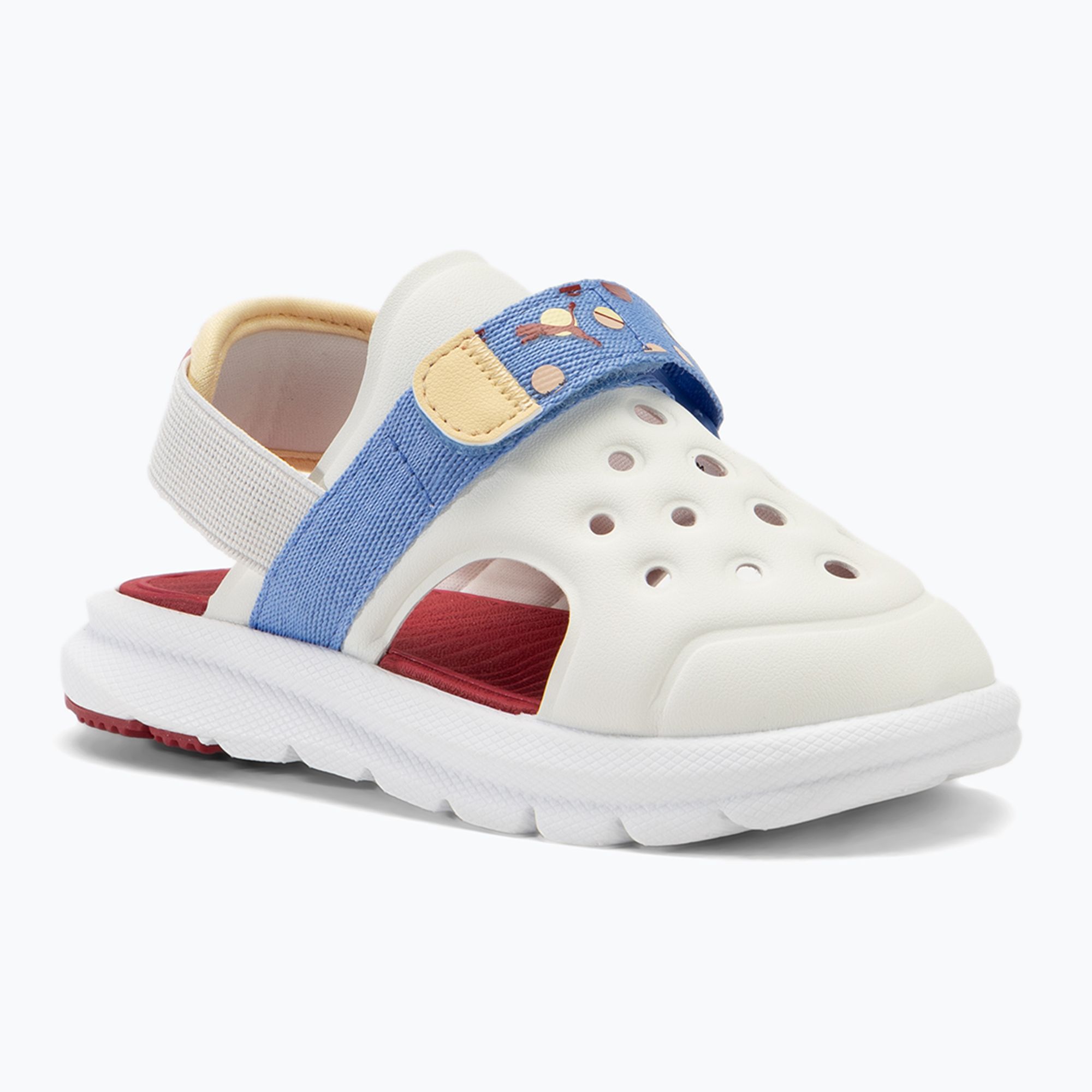 Sandały dziecięce PUMA Evolve Summer Camp AC Inf warm white/blue skies/chamomile 