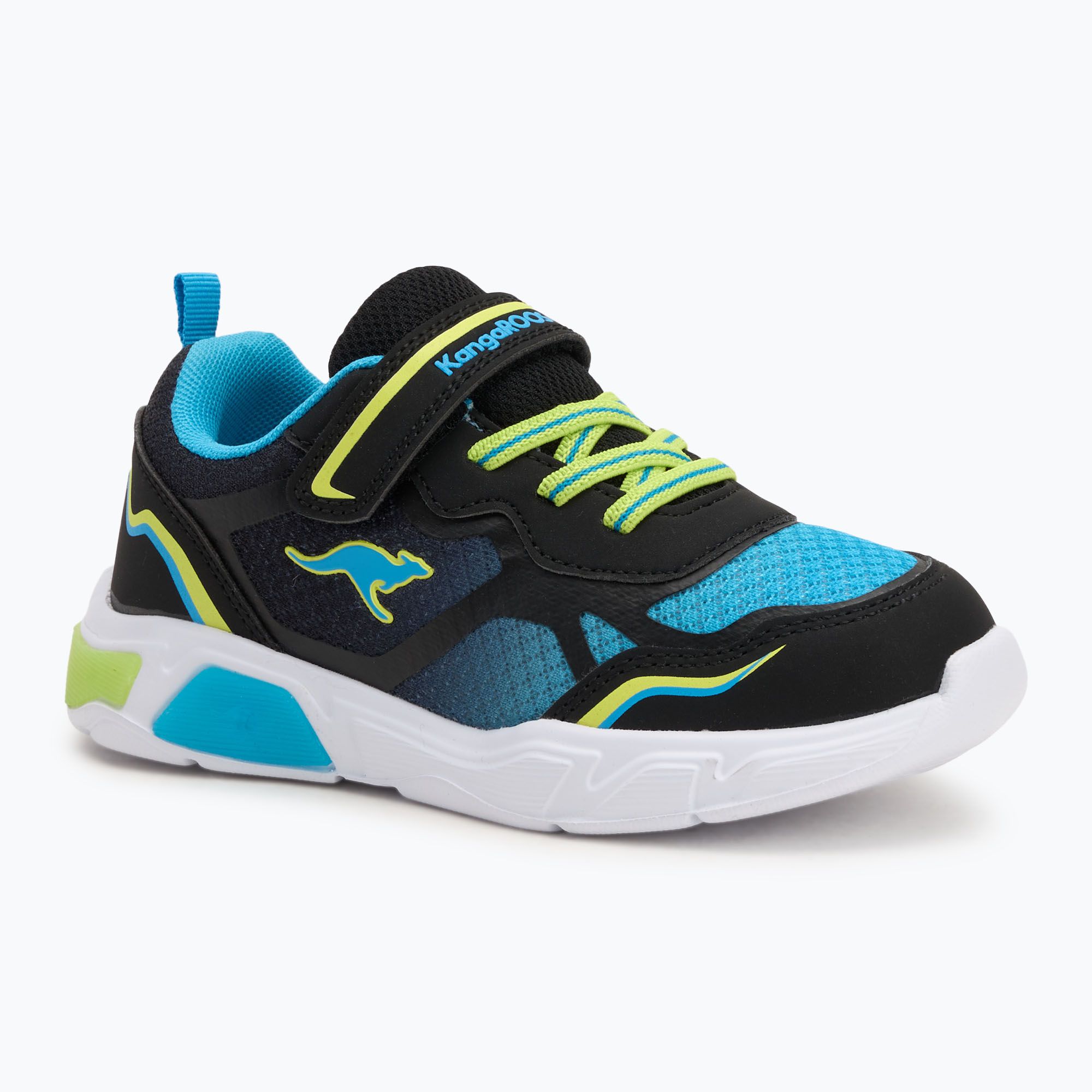 Buty dziecięce KangaROOS K-SLB Lighto EV jet black/limetta 