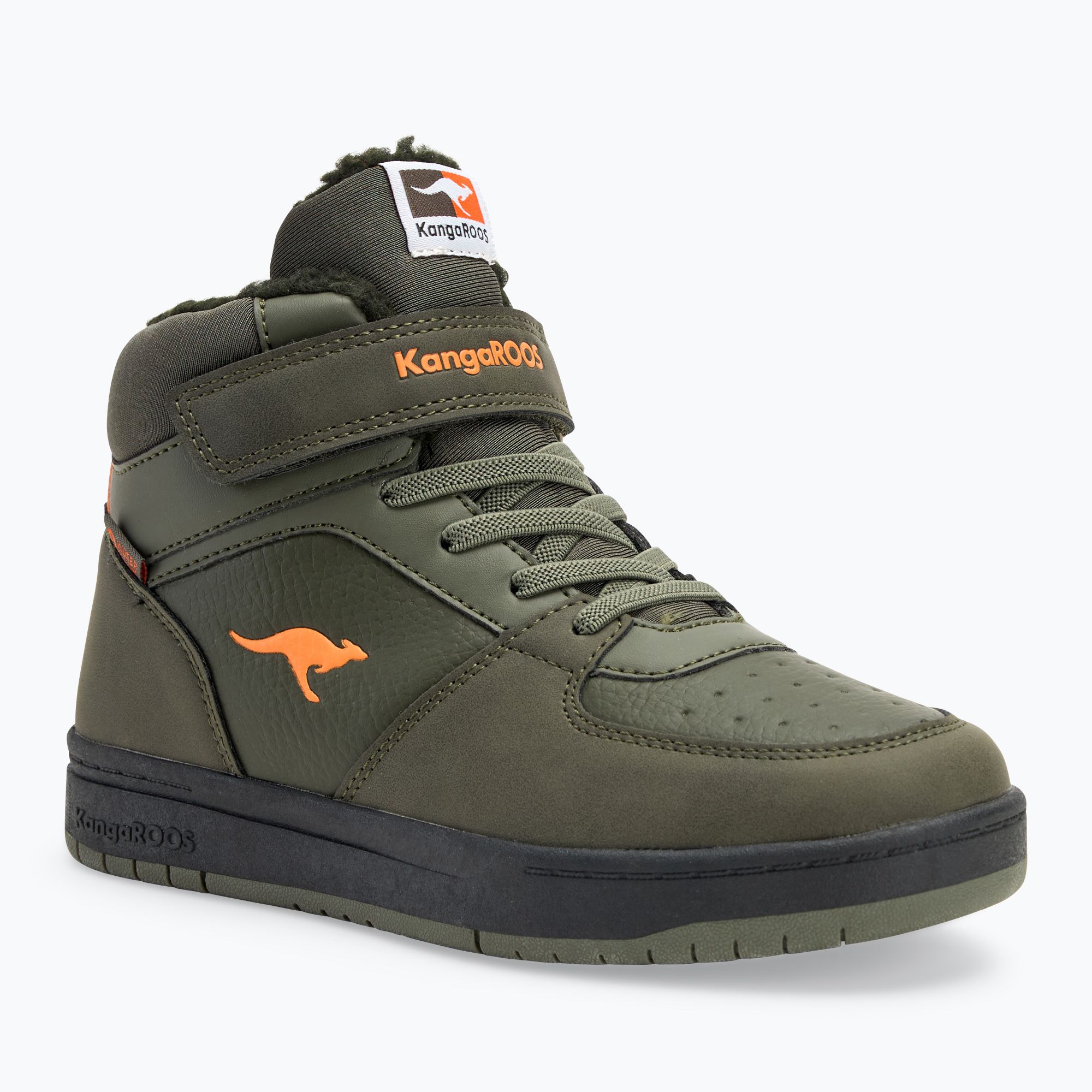 Buty dziecięce KangaROOS K-CP Bound Mid EV military green/flame 