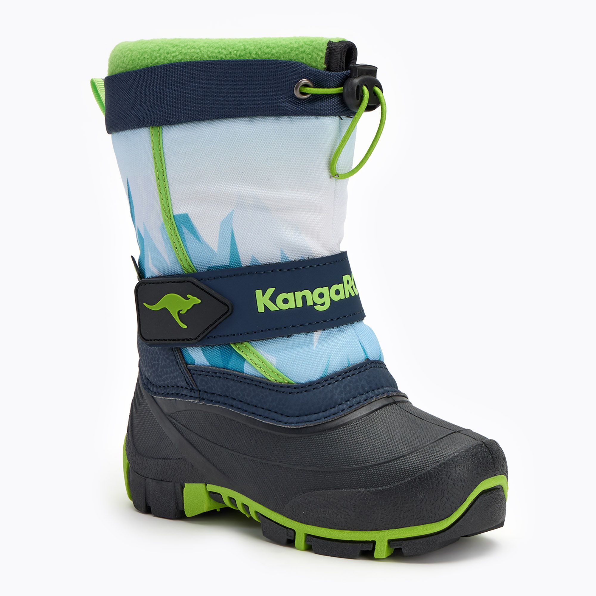 Śniegowce dziecięce KangaROOS Kanga-Bean IV dk navy/ lime 