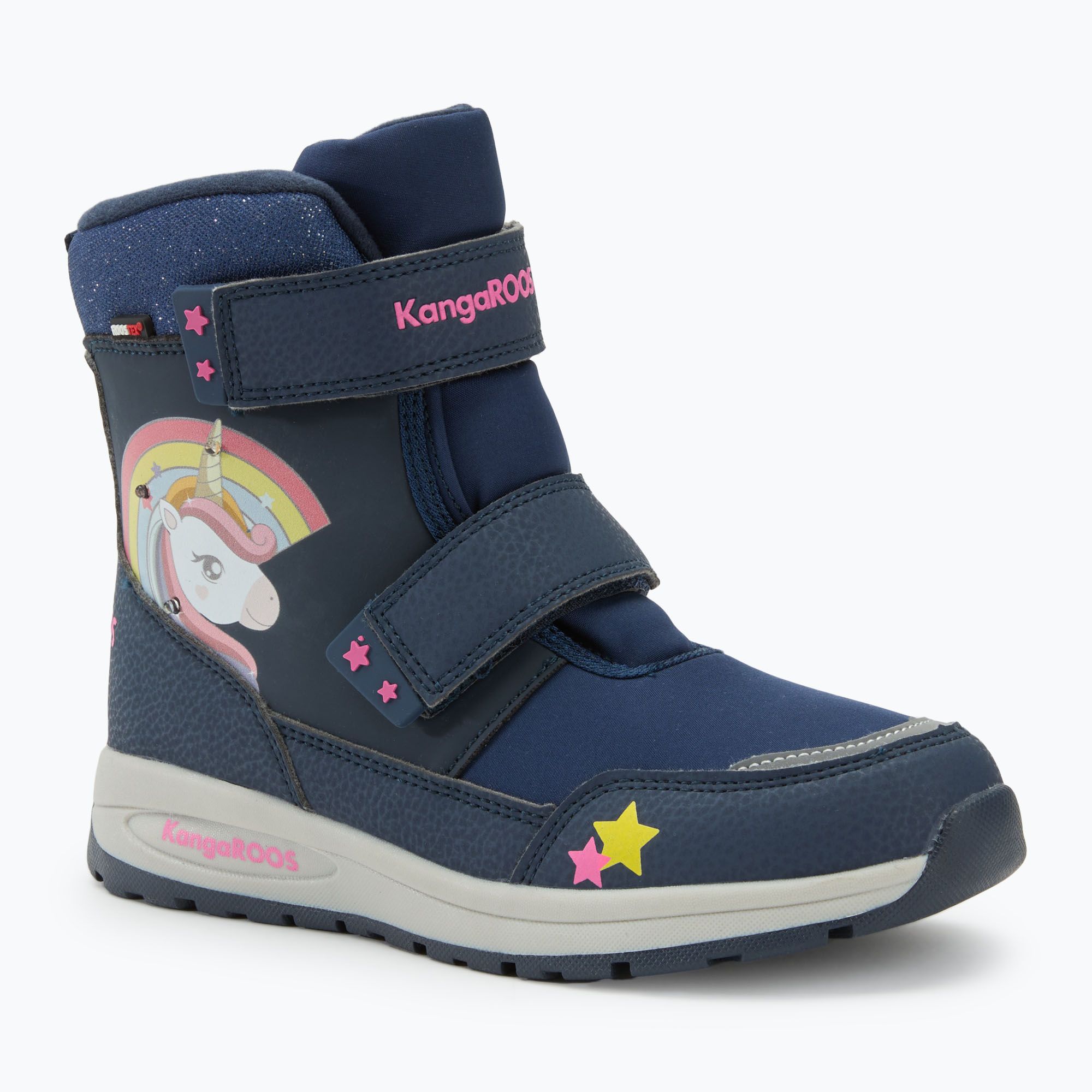 Śniegowce juniorskie KangaROOS K-PE Candela V RTX SL dk navy/daisy pink 