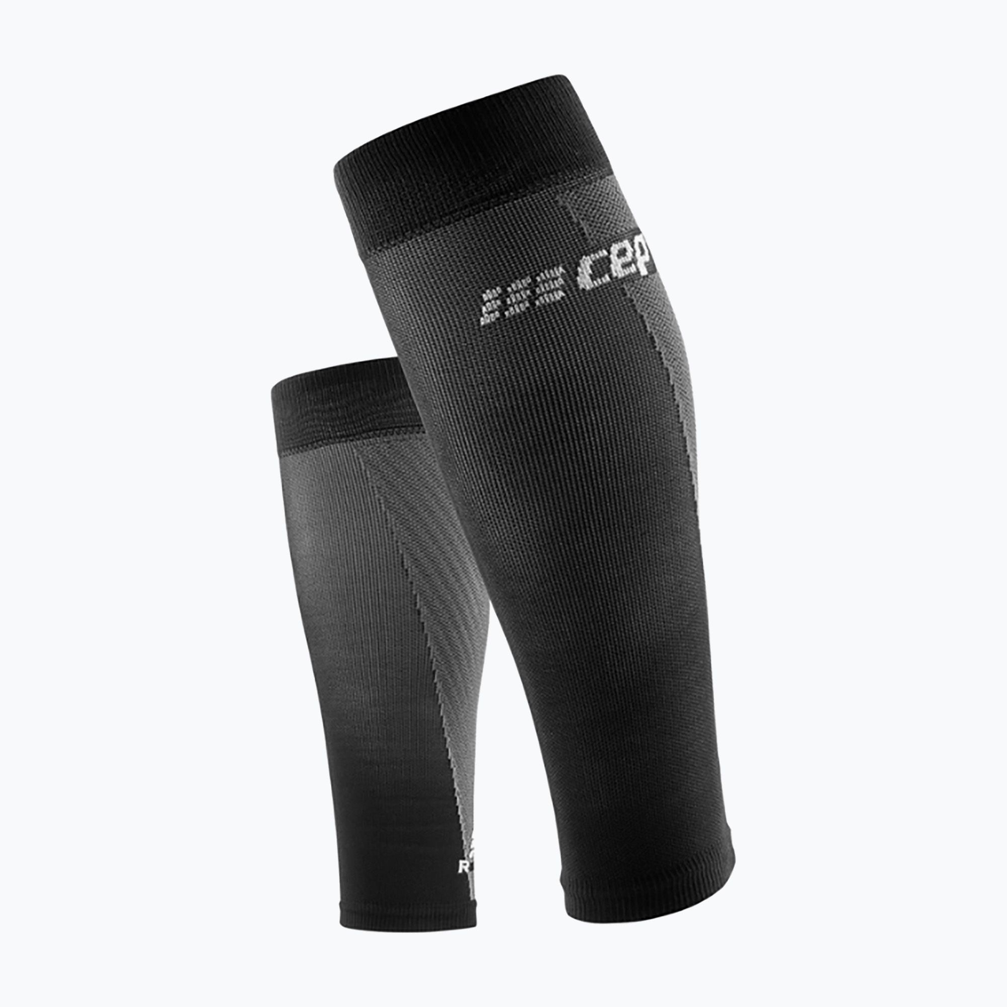 Opaski kompresyjne na łydki męskie CEP Ultralight Calf black/grey 