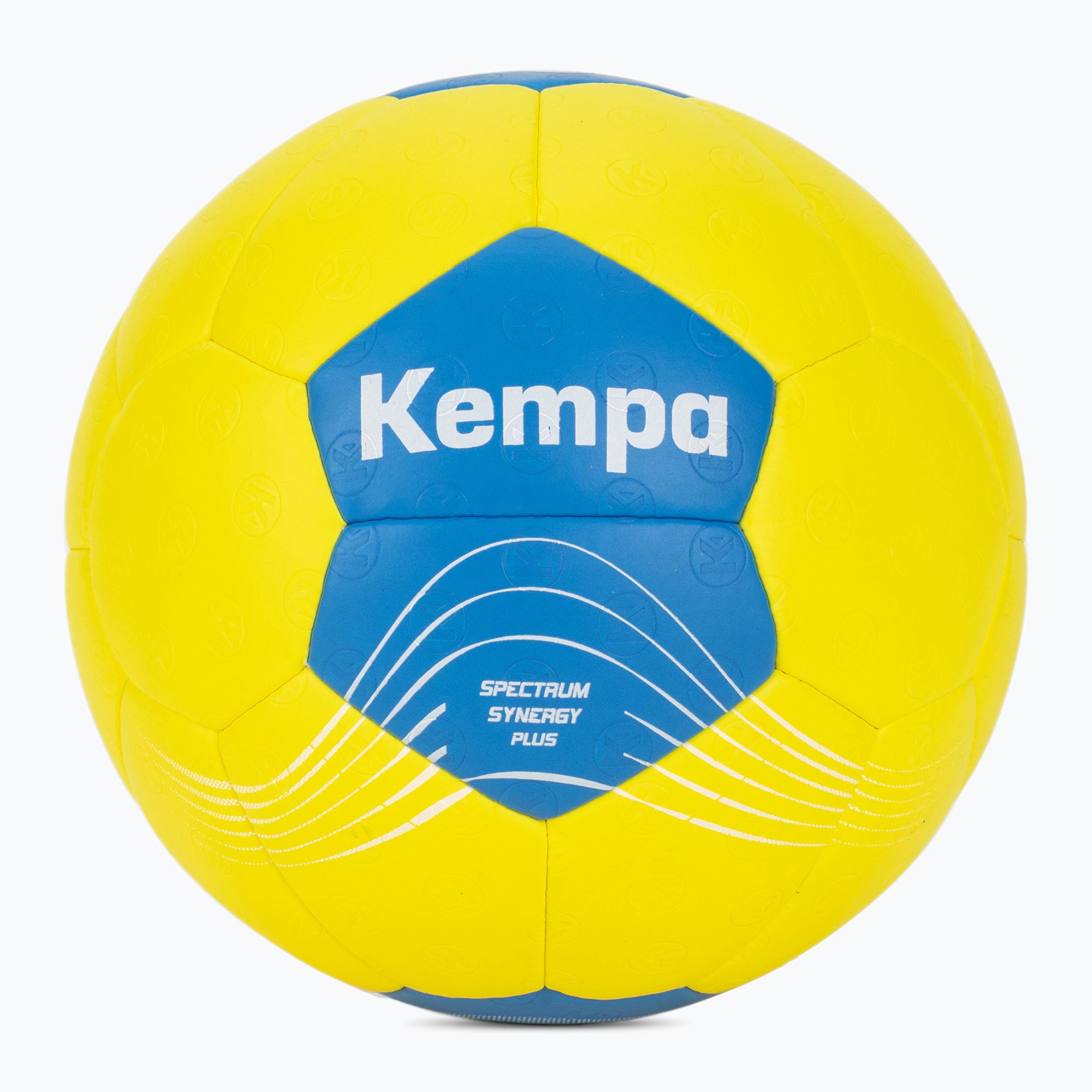 Piłka do piłki ręcznej Kempa Spectrum Synergy Plus żółta/niebieska rozmiar 2 