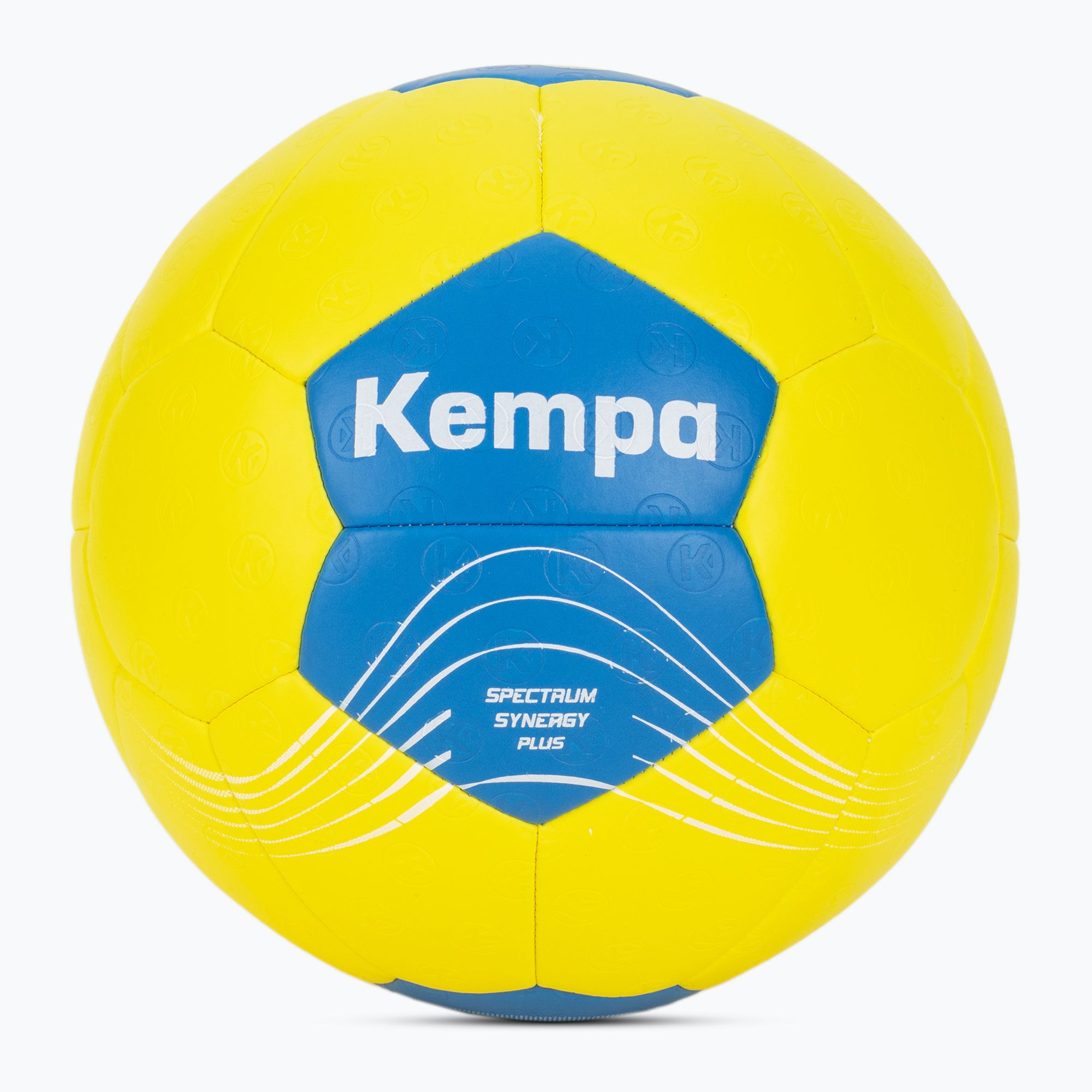 Piłka do piłki ręcznej Kempa Spectrum Synergy Plus żółta/niebieska rozmiar 3 