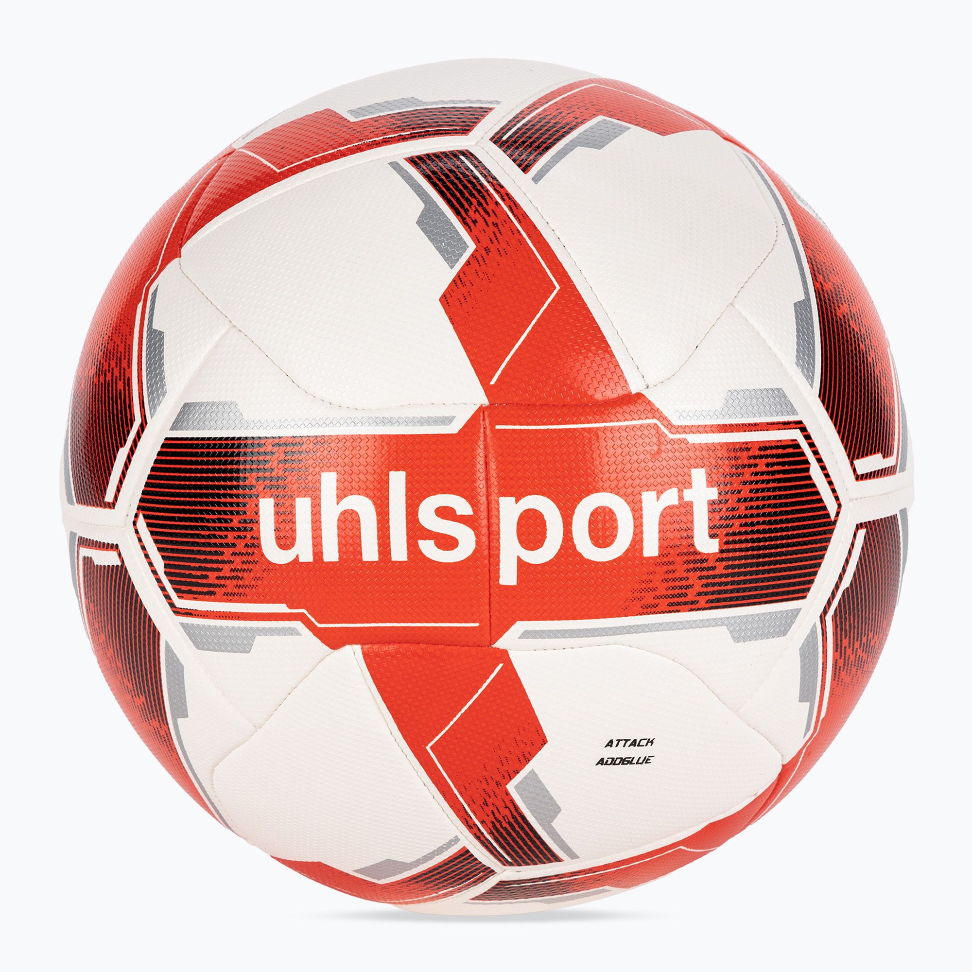 Piłka do piłki nożnej uhlsport Attack Addglue white/red/silver rozmiar 5 