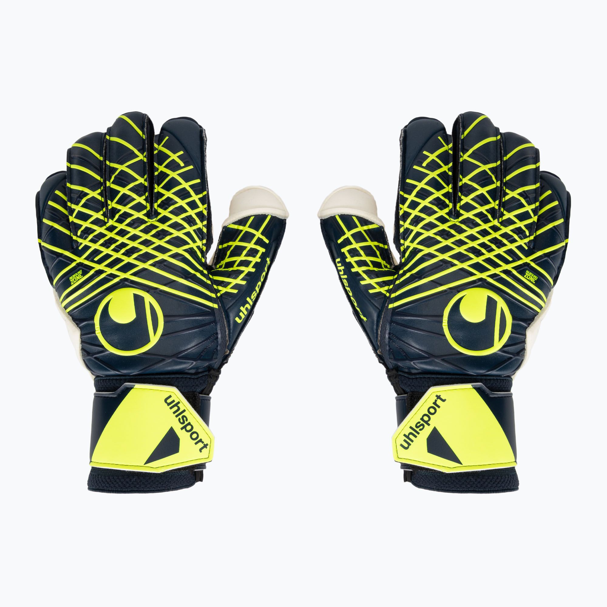 Rękawice bramkarskie uhlsport Prediction Soft Flex Frame black/white/fluo orange 