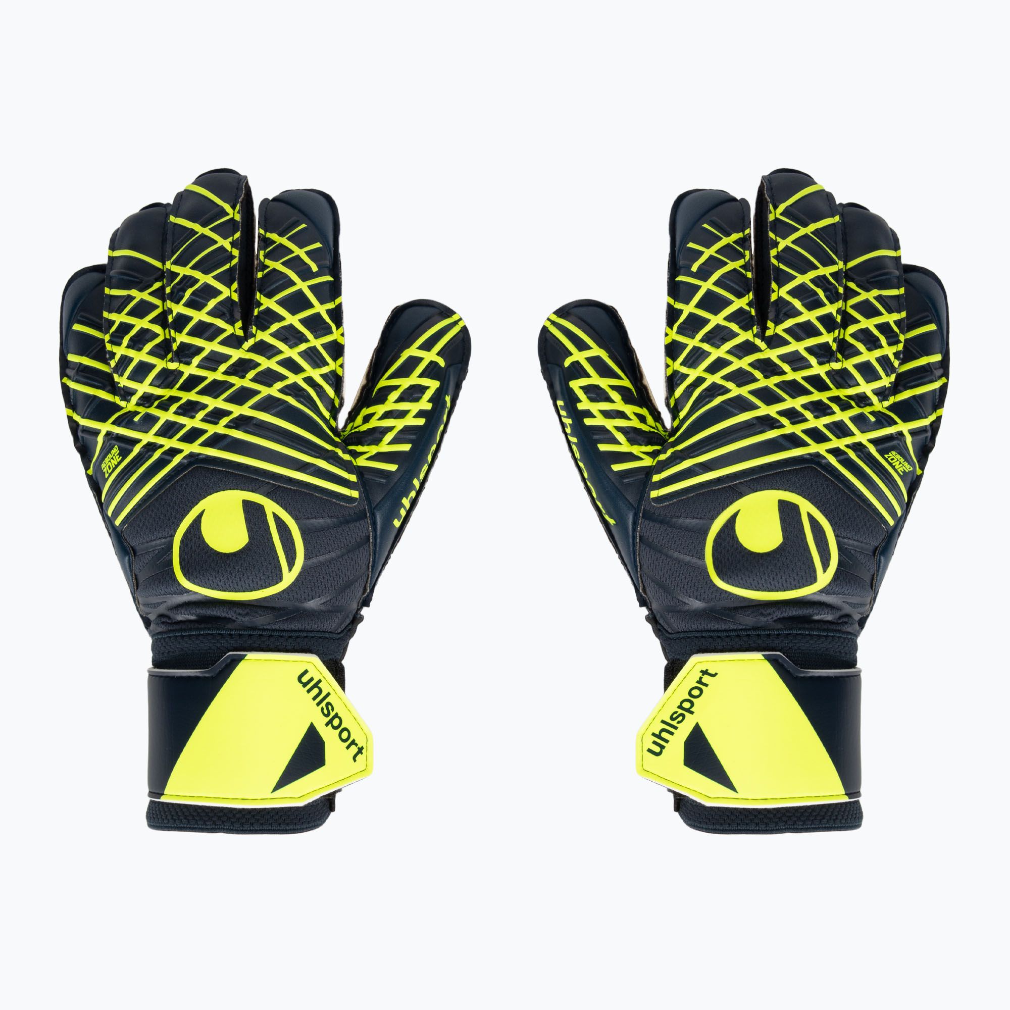 Rękawice bramkarskie uhlsport Prediction Soft Pro black/white/fluo orange 