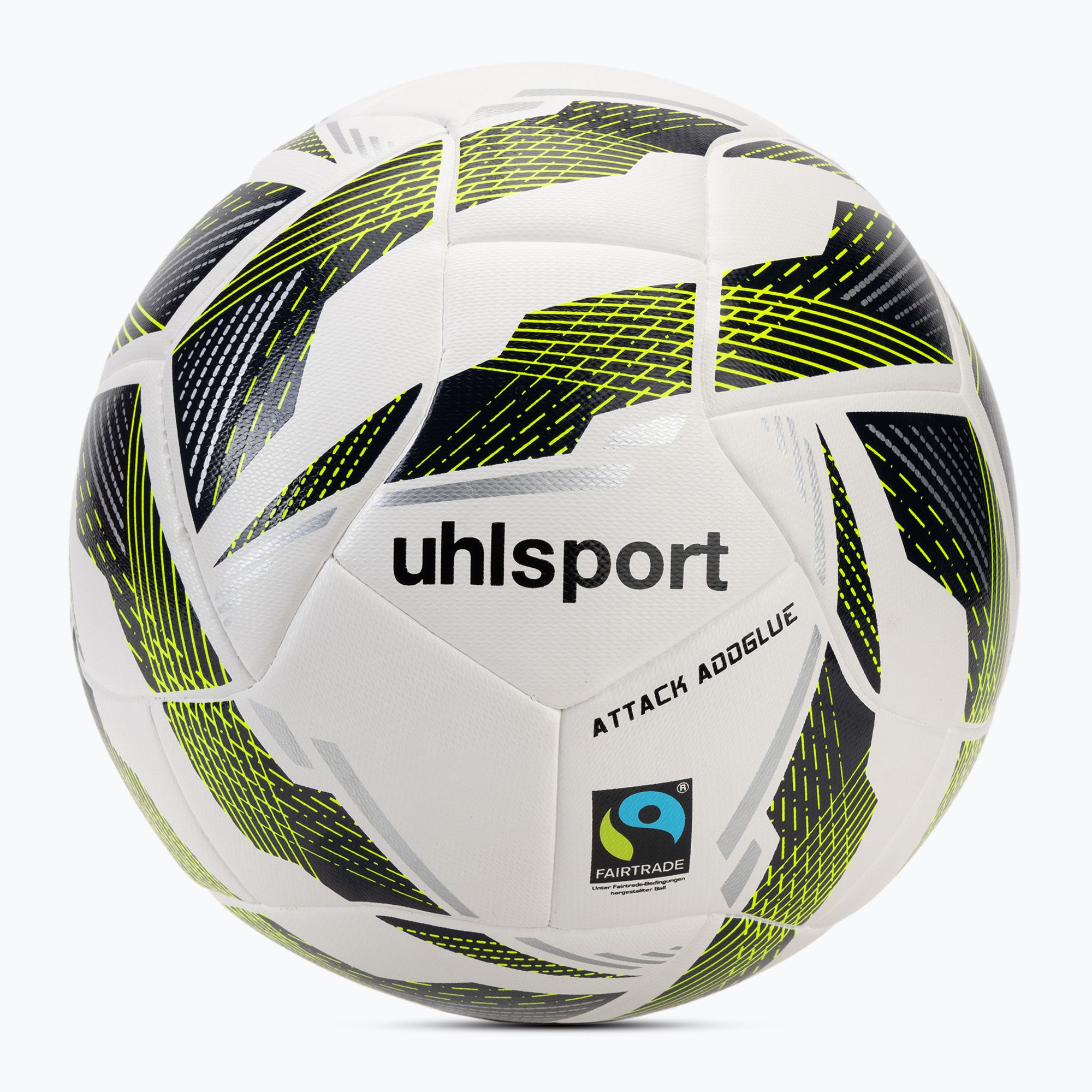 Piłka do piłki nożnej uhlsport Match Addglue white/navy/fluo yellow rozmiar 5 