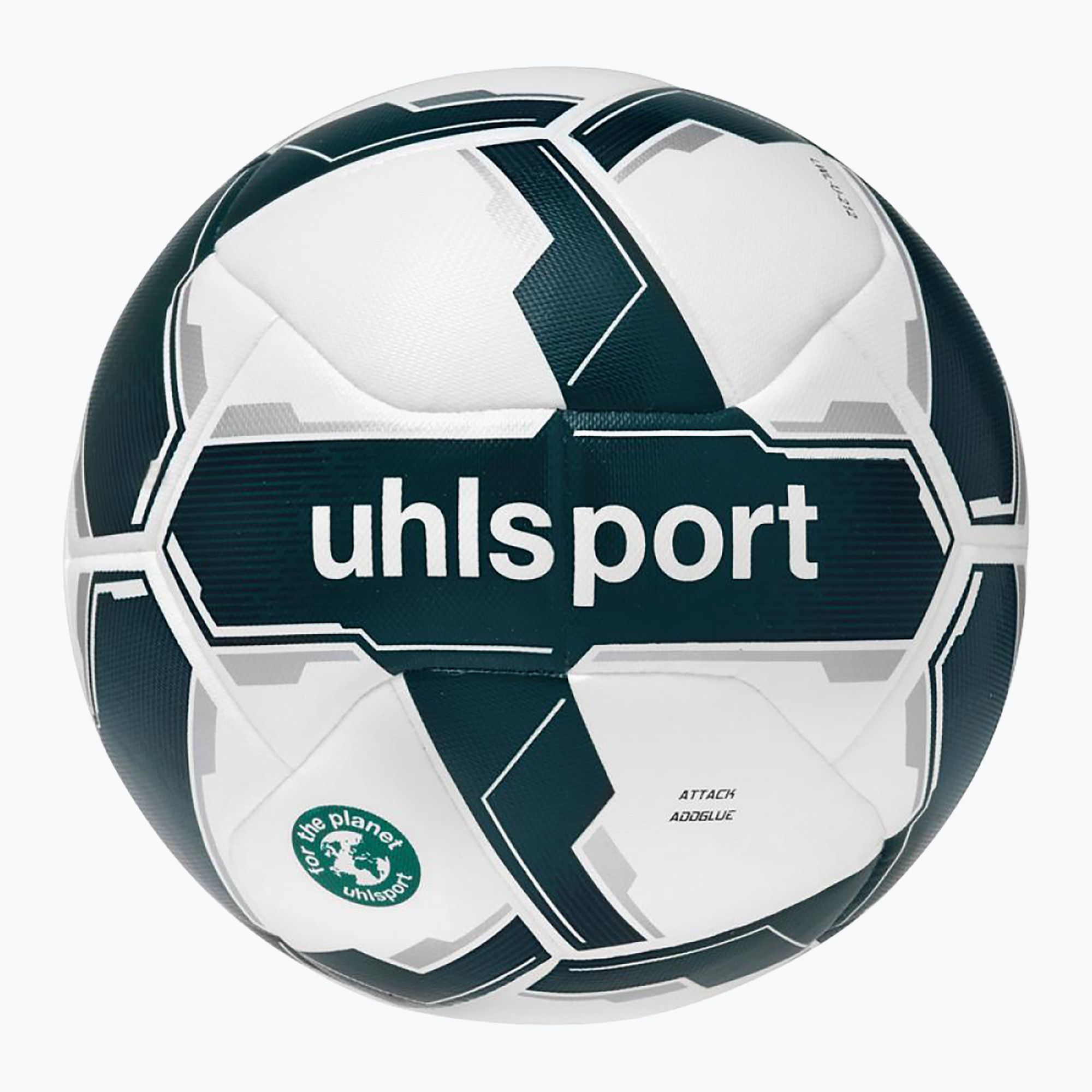 Piłka do piłki nożnej uhlsport Attack Addglue white/dark blue/blue rozmiar 5 