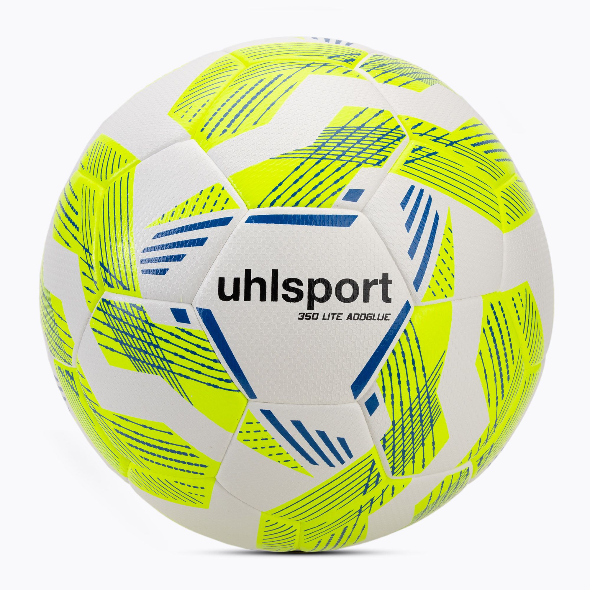 Piłka do piłki nożnej uhlsport 350 Lite Addglue white/fluo yellow/dark blue rozmiar 5 