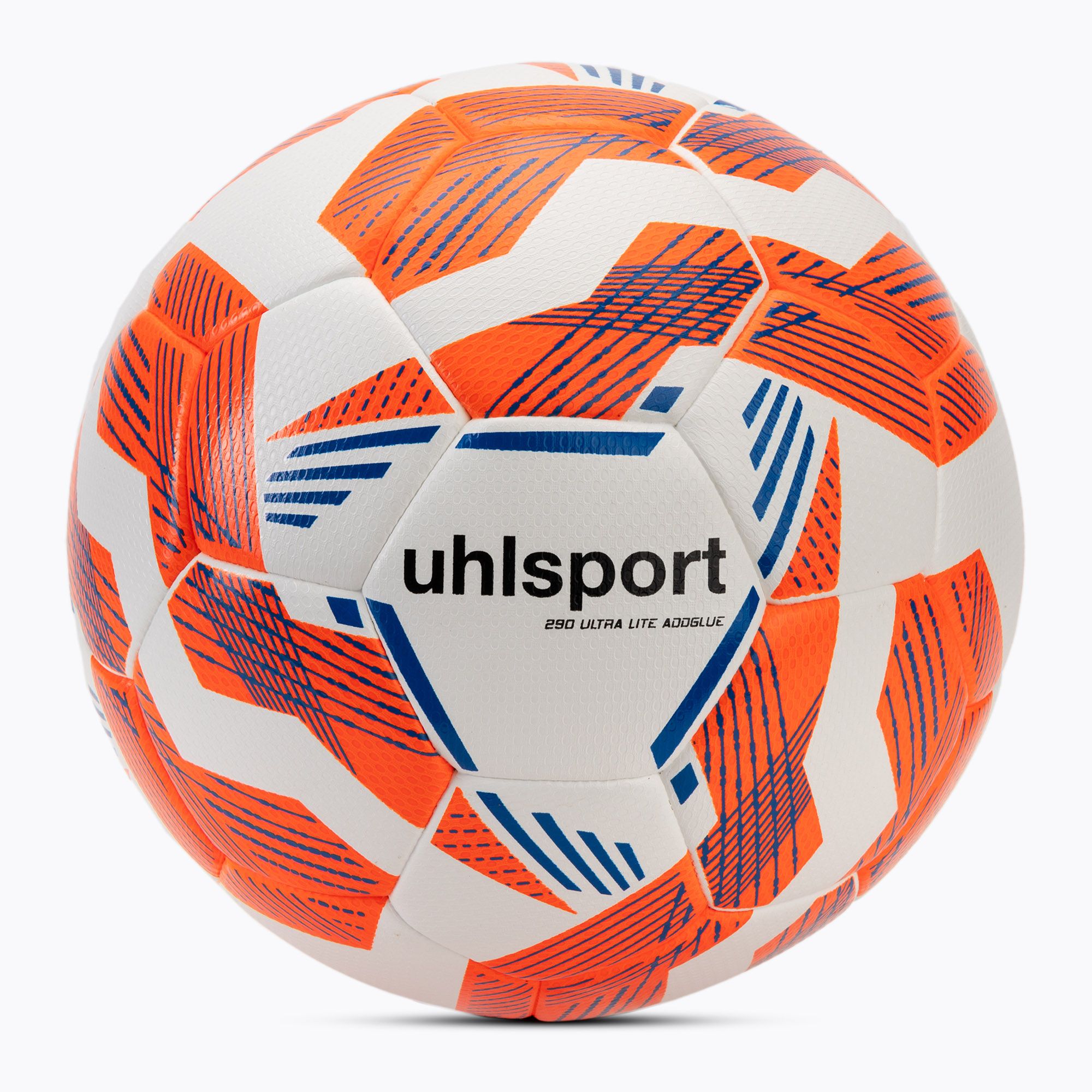 Piłka do piłki nożnej uhlsport 290 Ultra Lite Addglue white/fluo orange/dark blue rozmiar 4 
