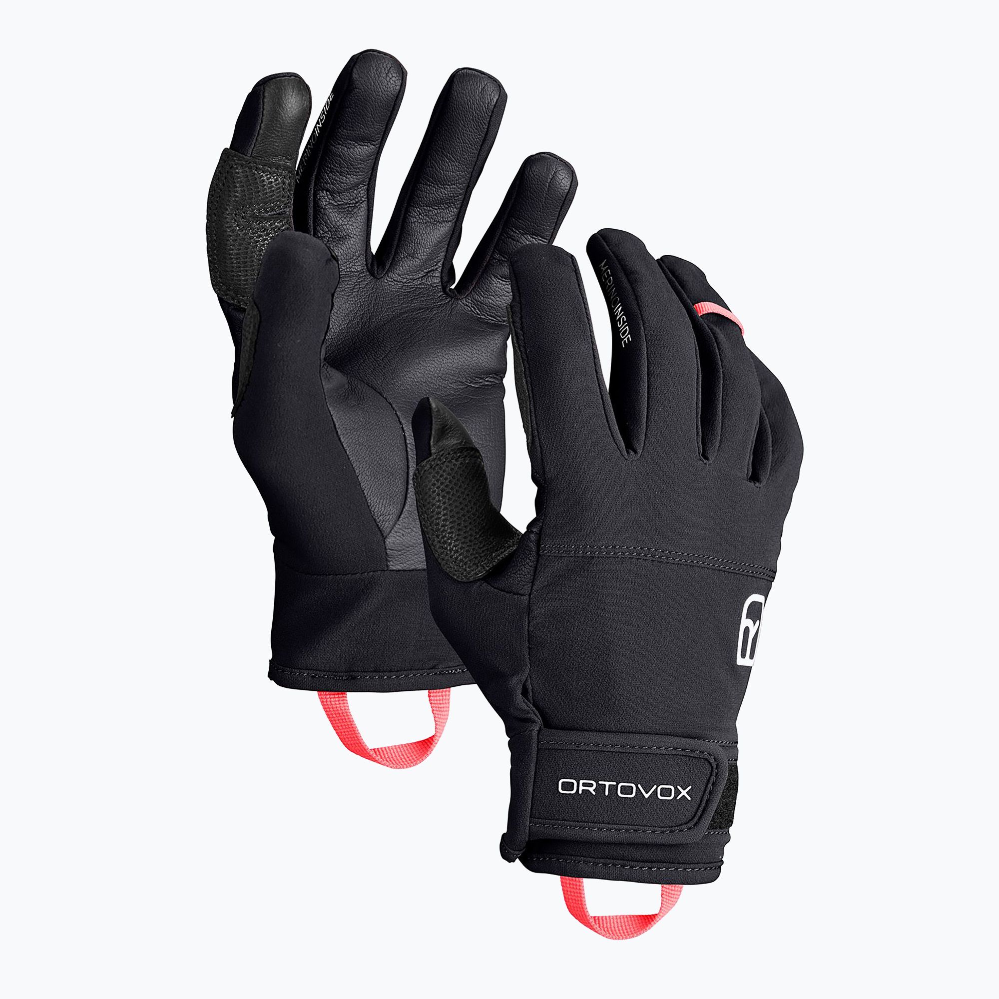 Rękawiczki trekkingowe damskie ORTOVOX Tour Light black raven 