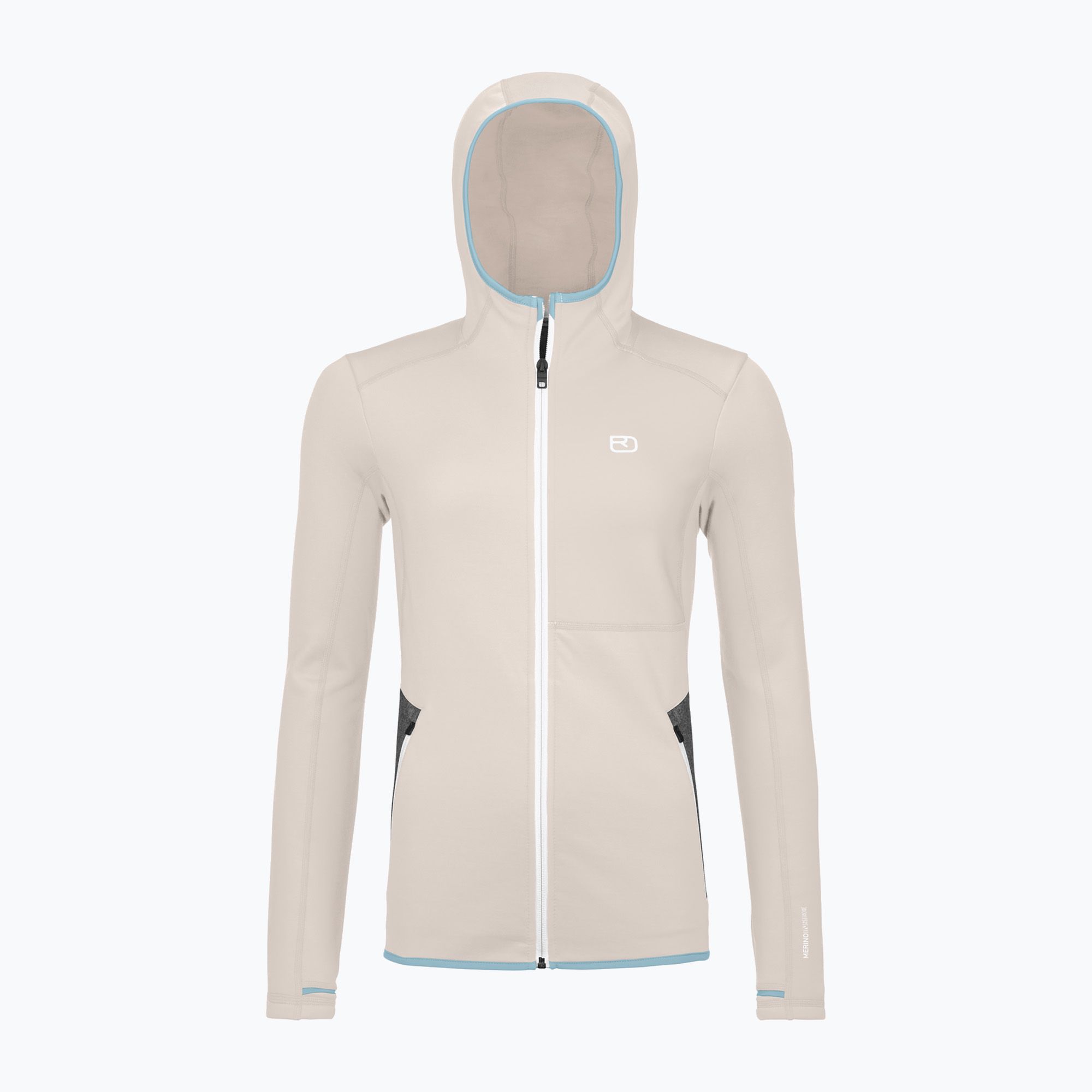 Bluza damska ORTOVOX Fleece Hoody white chalk 