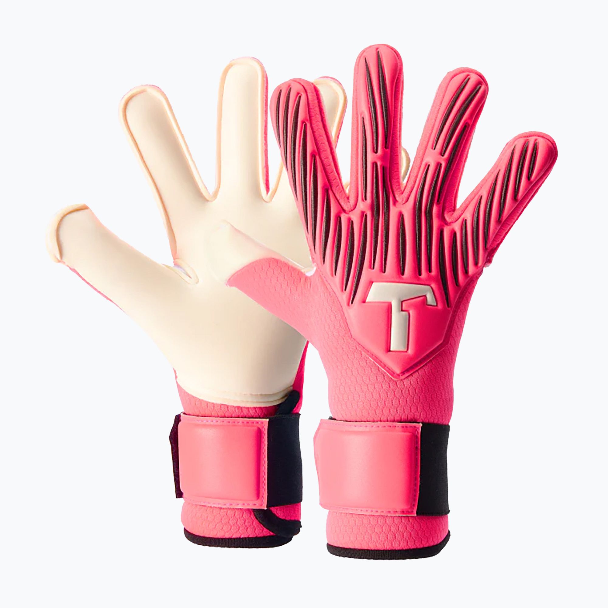 Rękawice bramkarskie dziecięce T1TAN Rebel 2.0 Fluo Pink Junior pink 