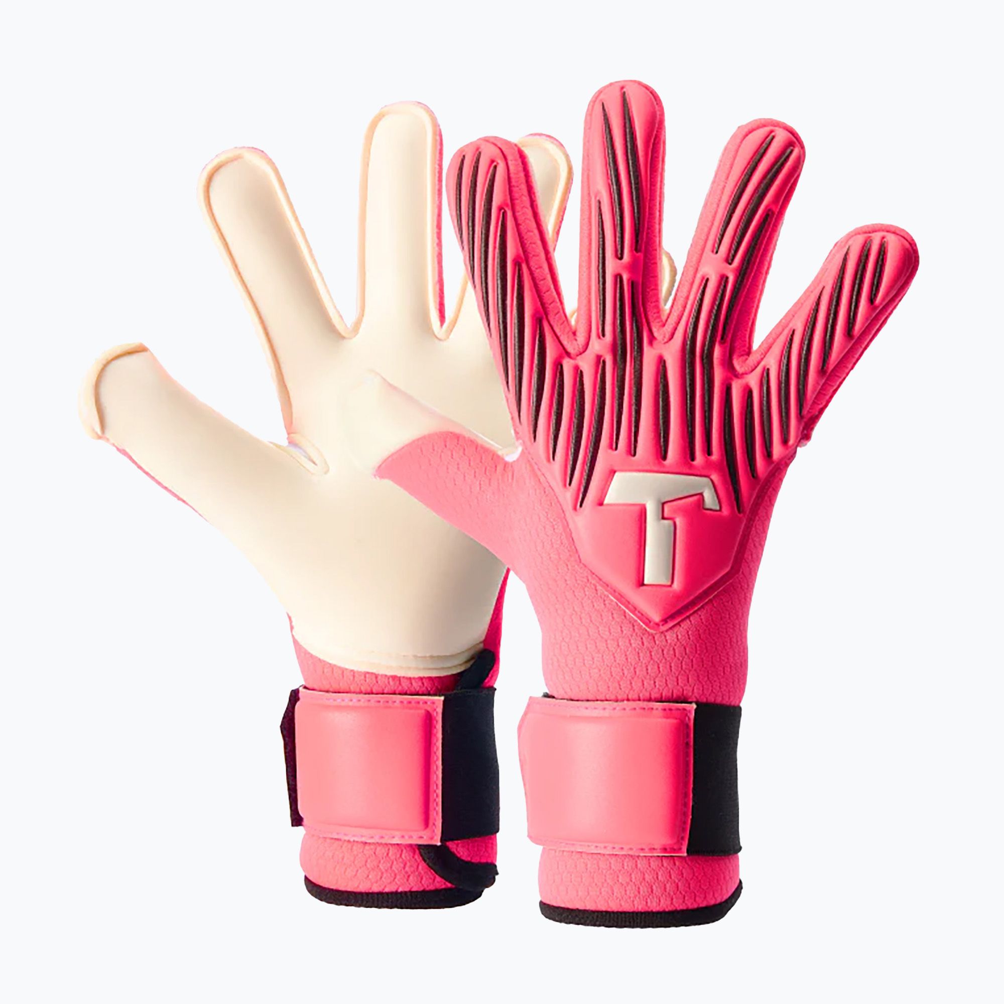 Rękawice bramkarskie dziecięce T1TAN Rebel 2.0 Fluo Pink Junior FP pink 