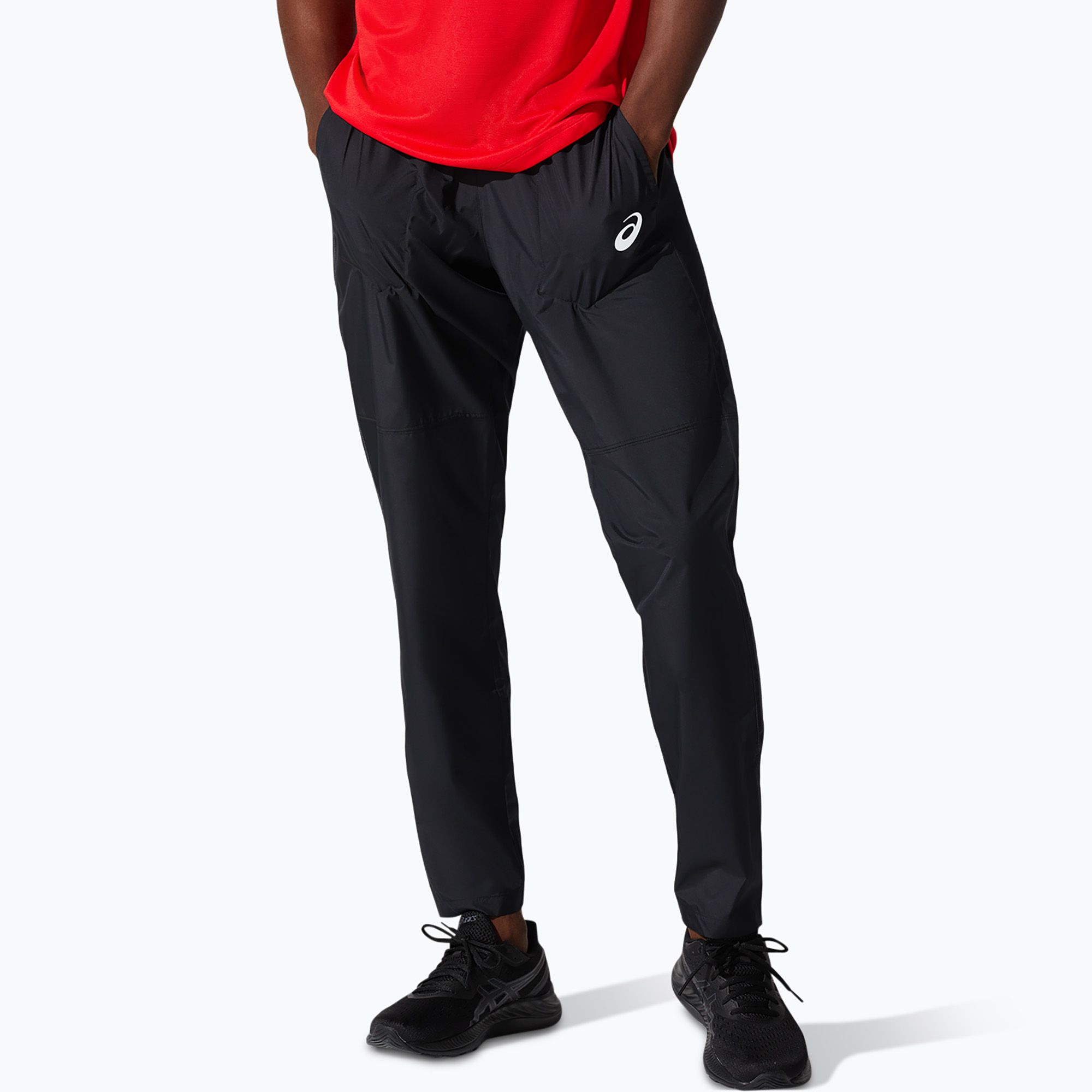 Spodnie do biegania męskie ASICS Core Woven Pant performance black 
