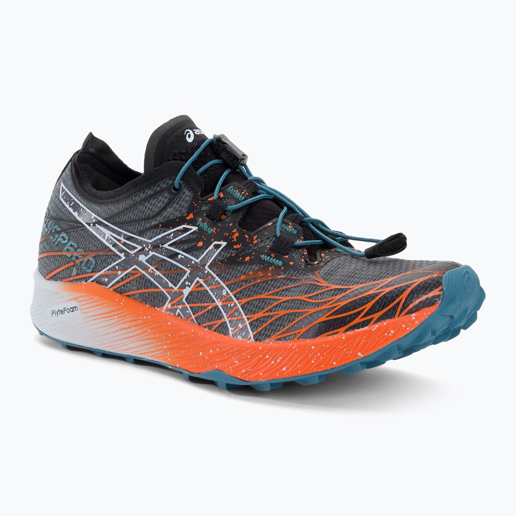 Buty do biegania damskie ASICS Fujispeed black/nova orange 