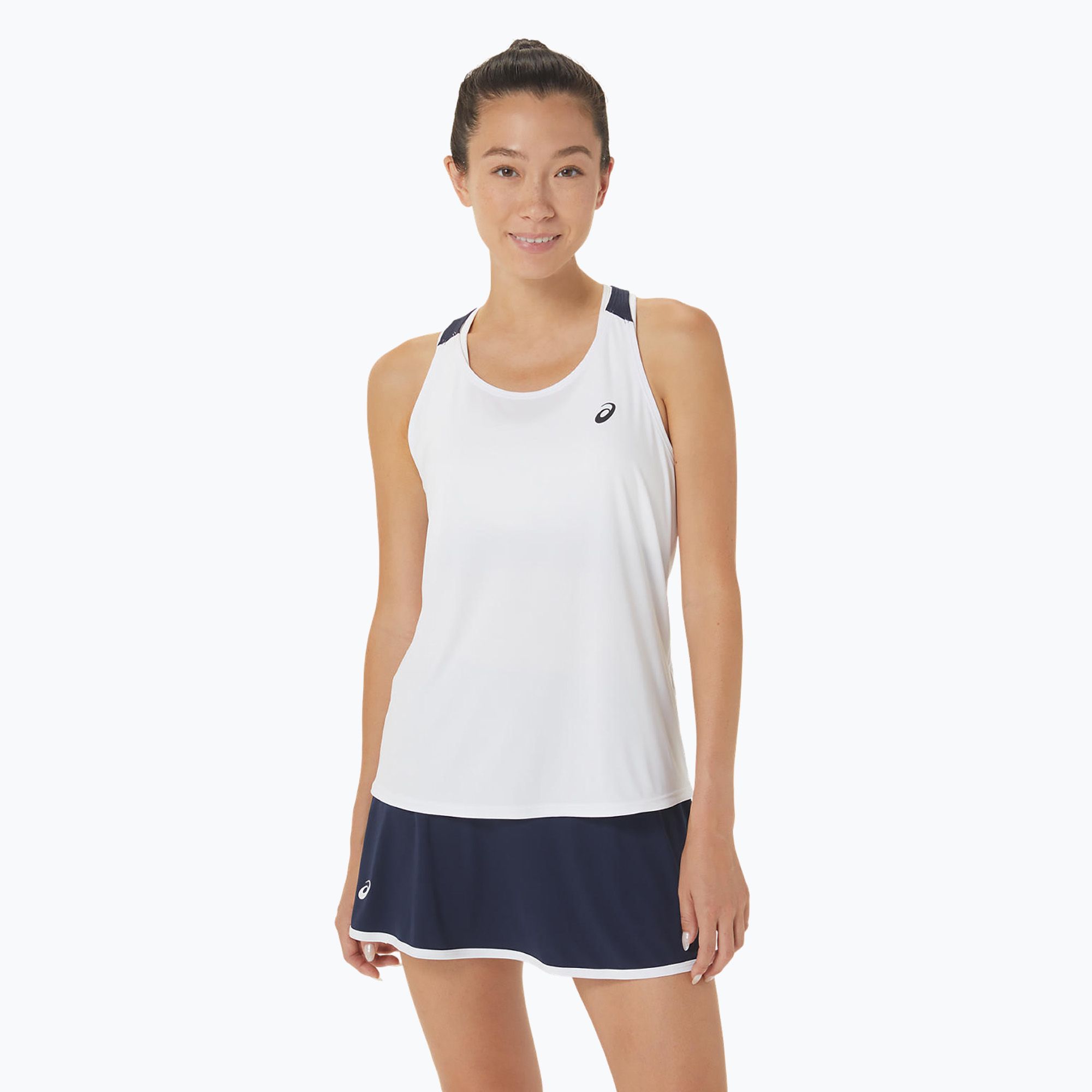 Koszulka tenisowa damska ASICS Court Tank brilliant white/midnight 