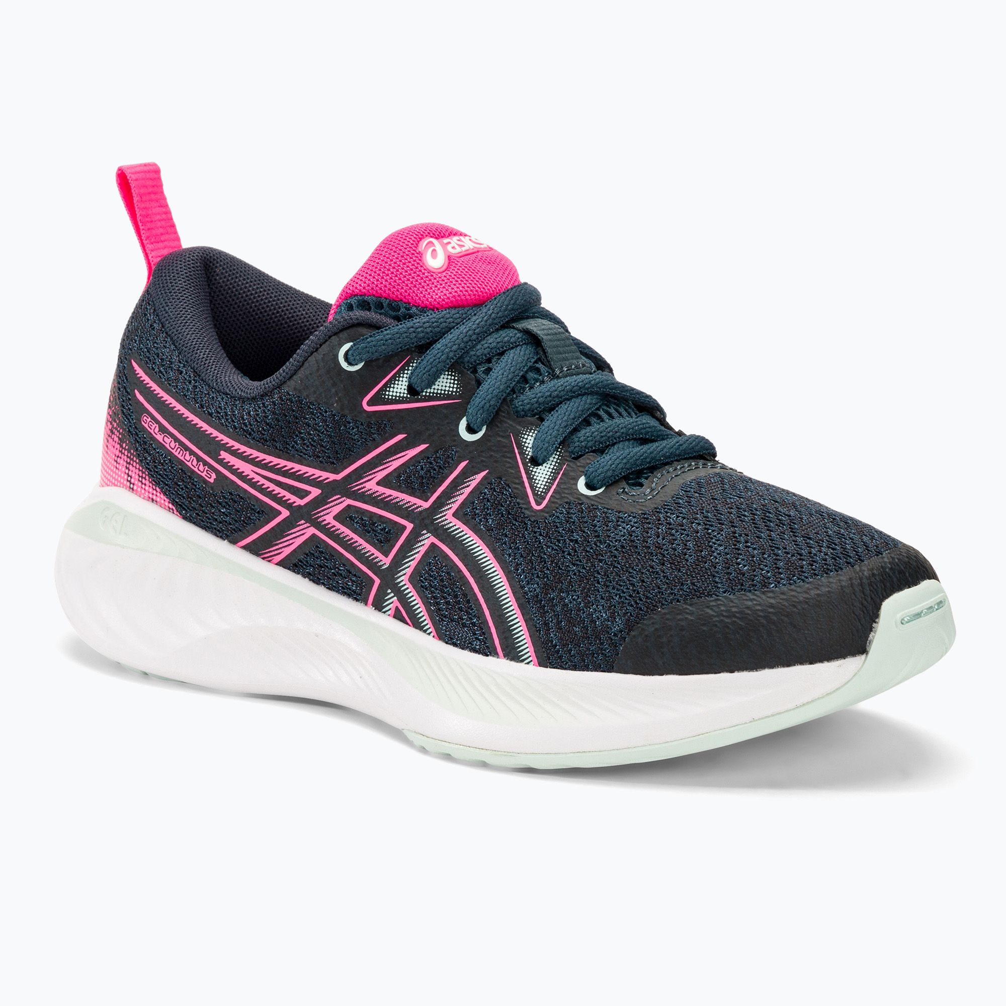Buty do biegania dziecięce ASICS Gel-Cumulus 25 GS tarmac/hot pink 