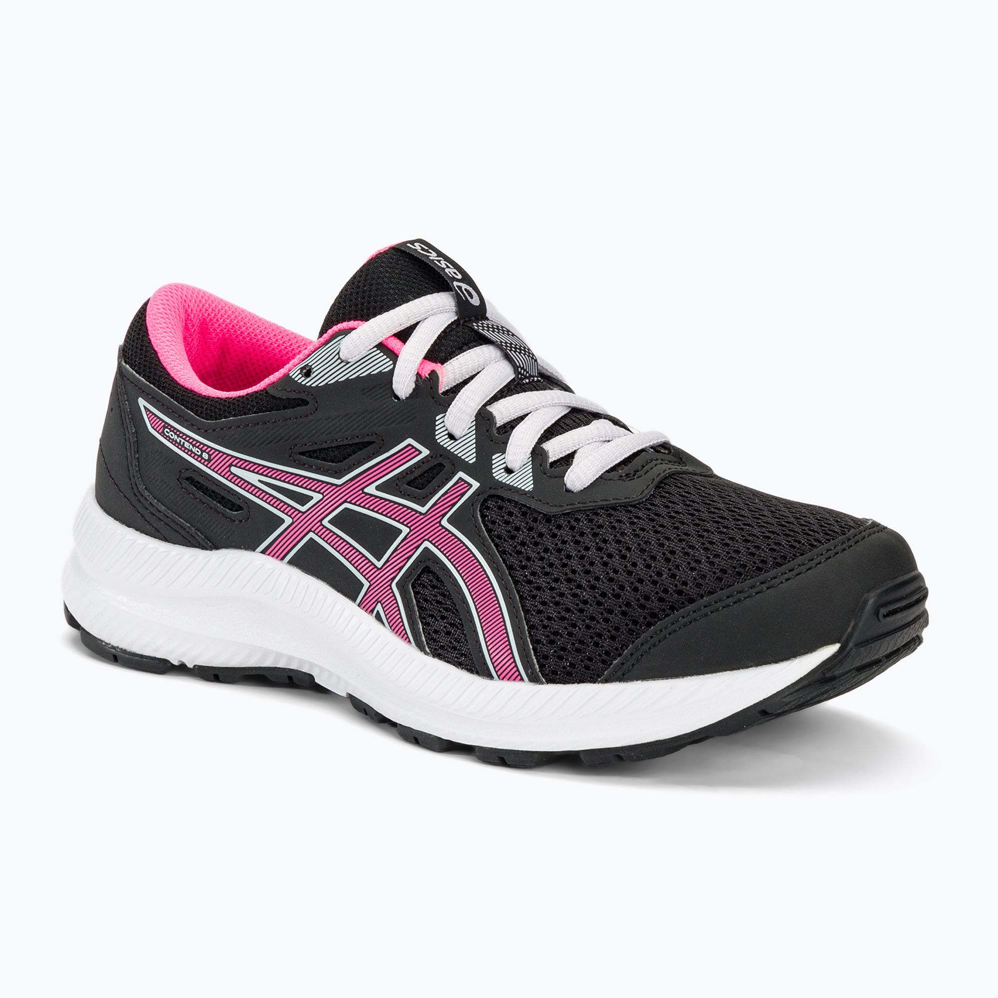 Buty do biegania dziecięce ASICS Contend 8 GS black/hot pink 