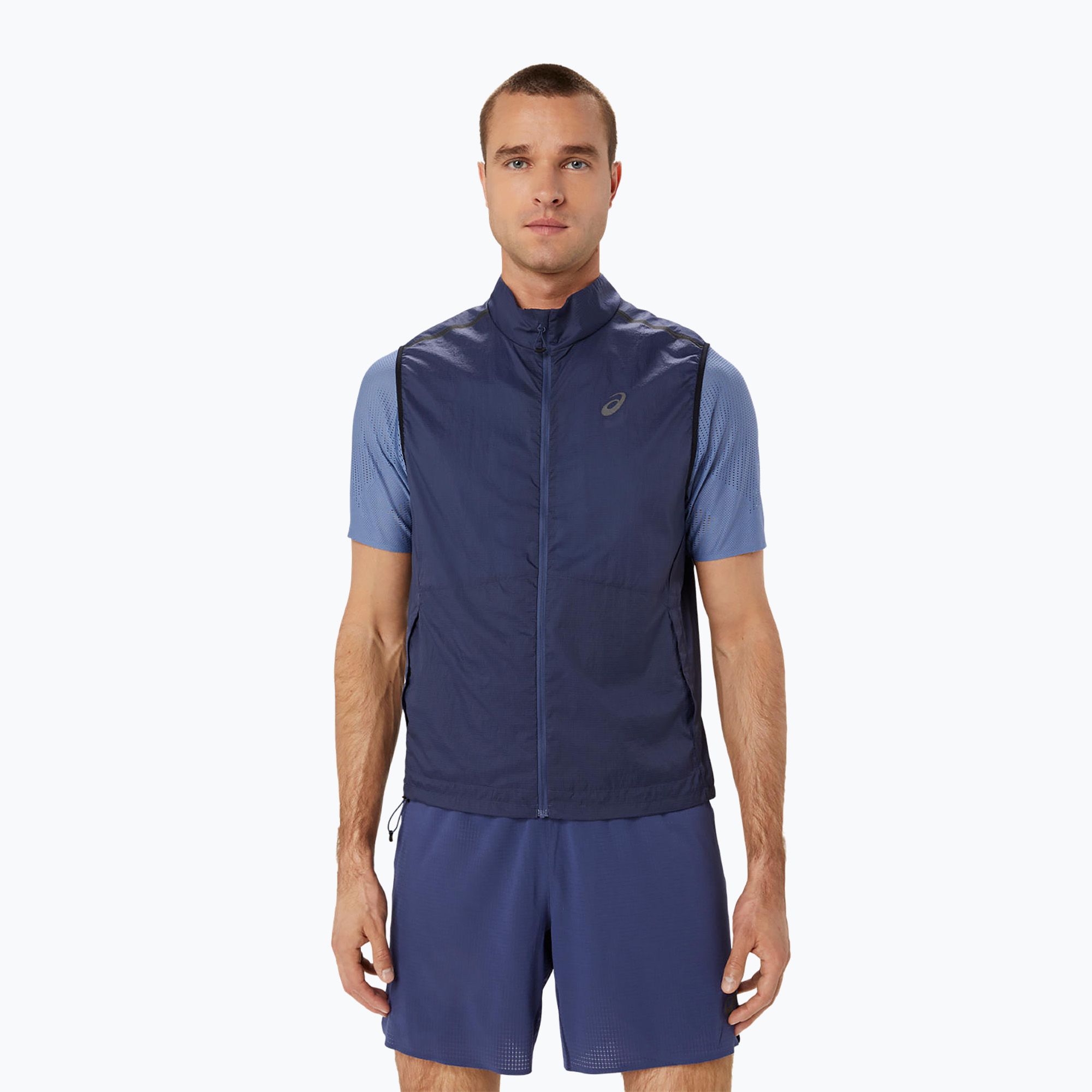 Bezrękawnik do biegania męski ASICS Metarun Packable Gilet thunder blue 