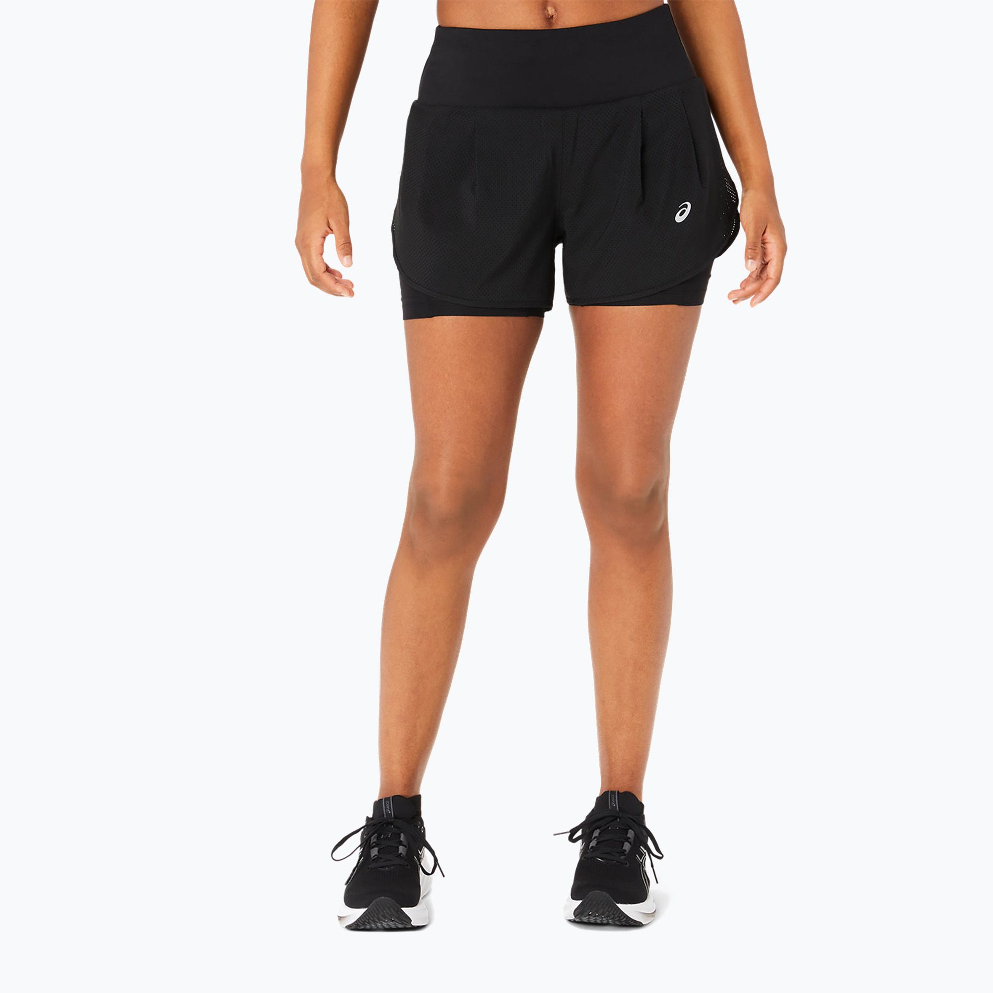 Spodenki do biegania damskie ASICS Road 2-N-1 3.5IN performance black 