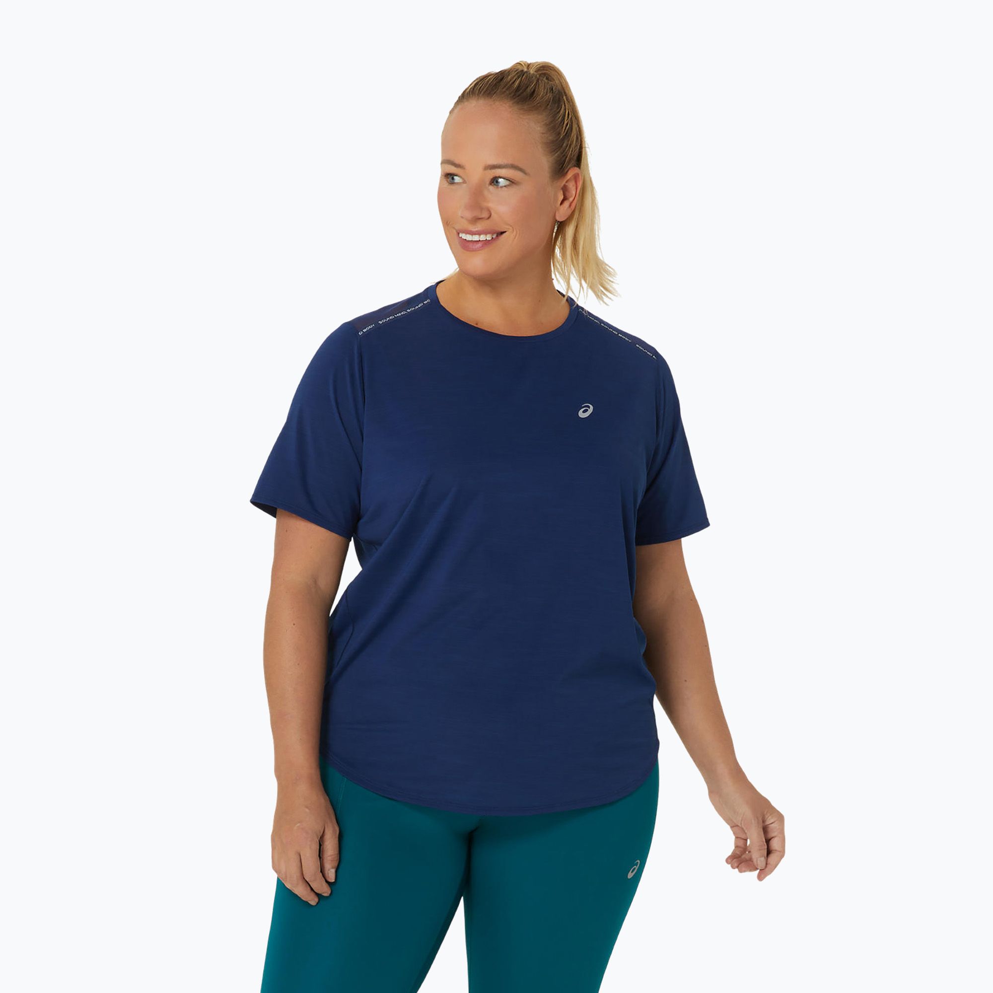 Koszulka do biegania damska ASICS Road Top blue expanse 
