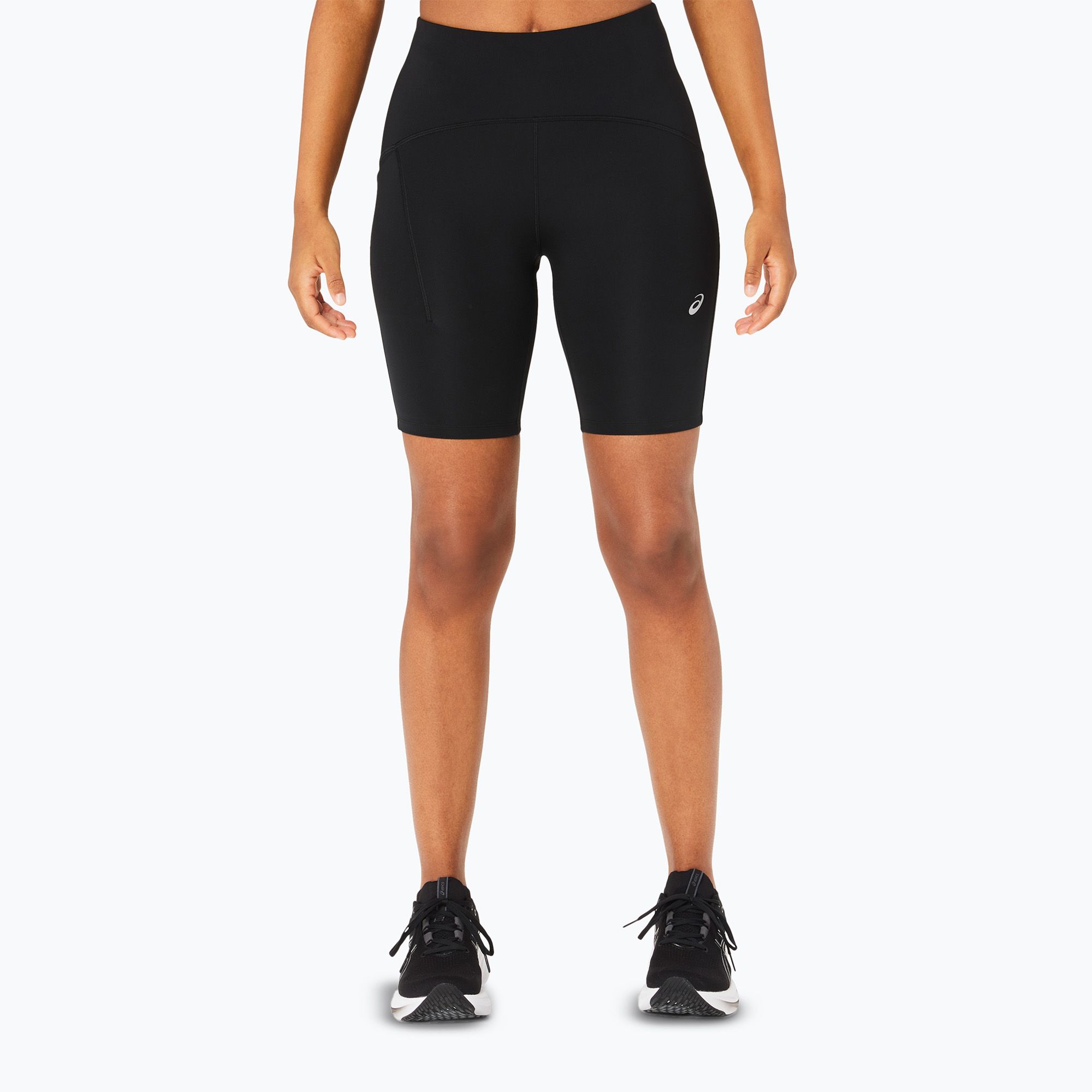 Spodenki do biegania damskie ASICS Road High Waist 8IN Sprinter performance black 