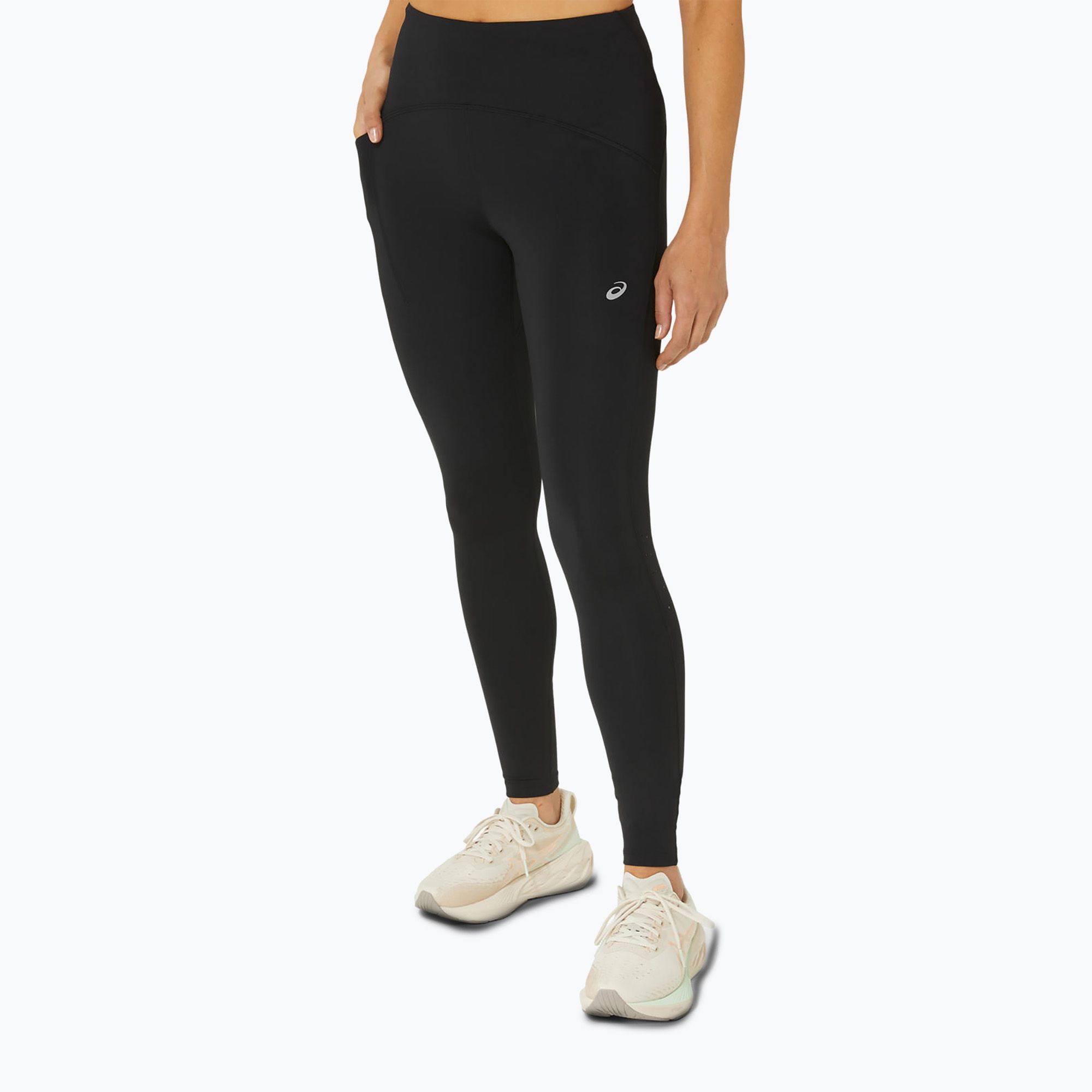 Legginsy do biegania damskie ASICS Road High Waist performance black 