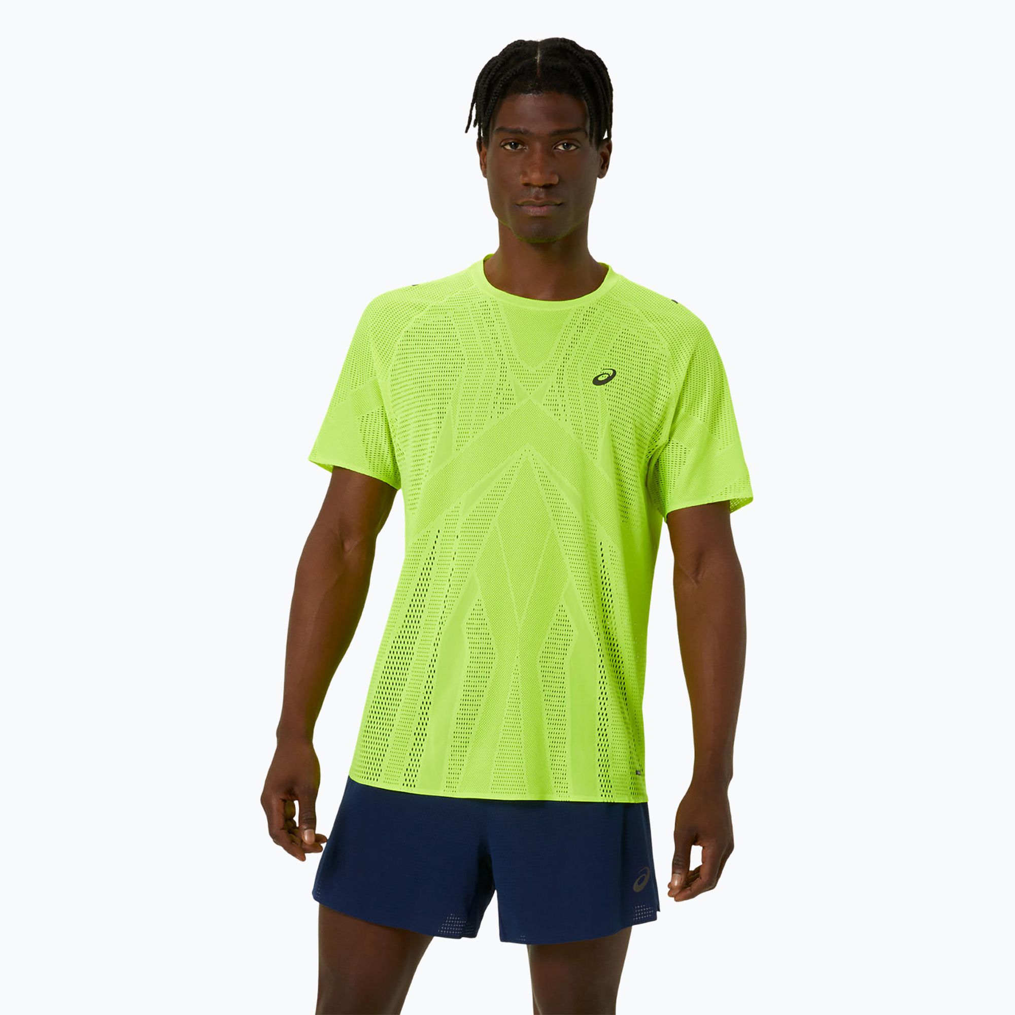 Koszulka do biegania męska ASICS Metarun Top safety yellow 