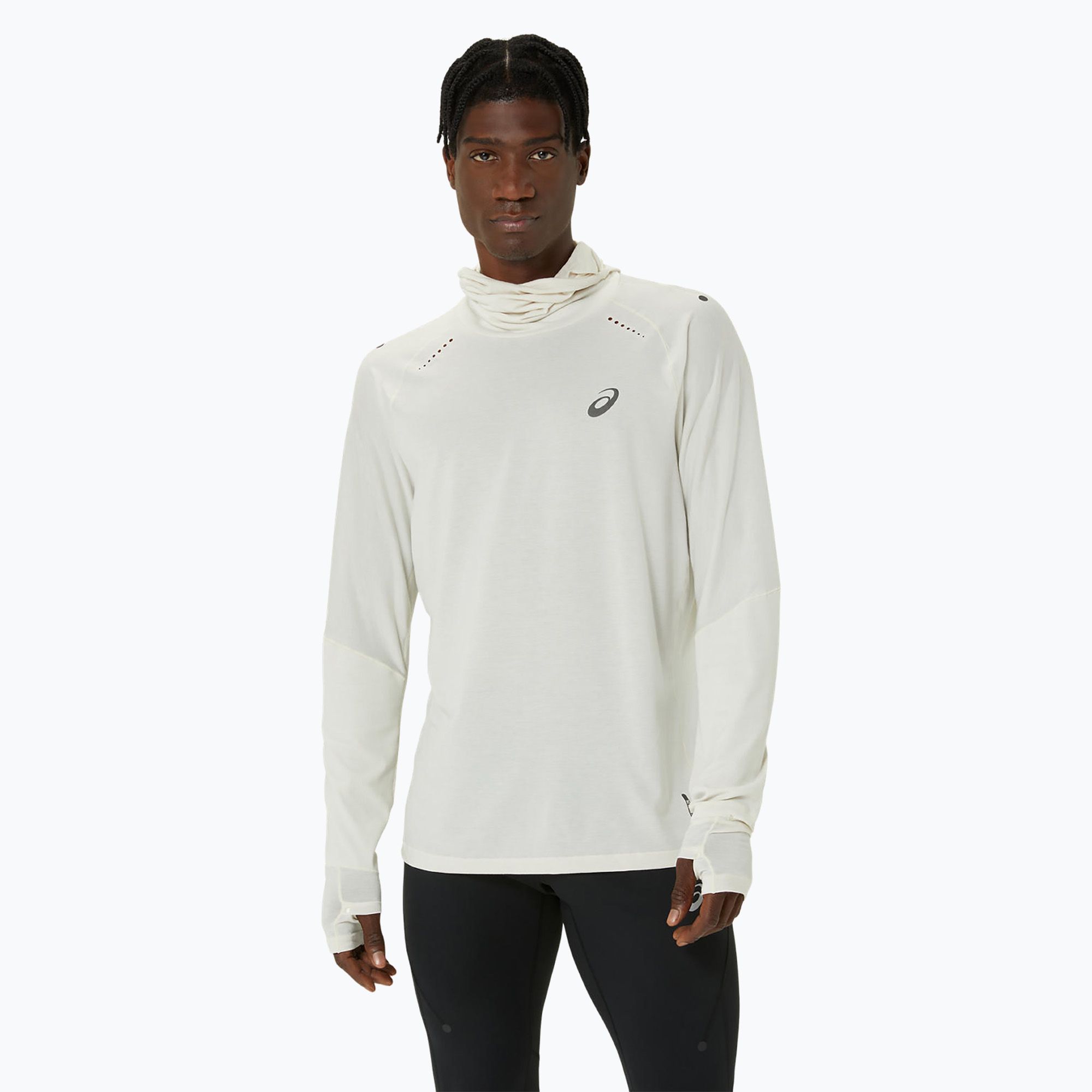 Bluza do biegania męska ASICS Metarun Winter LS Hoodie birch 