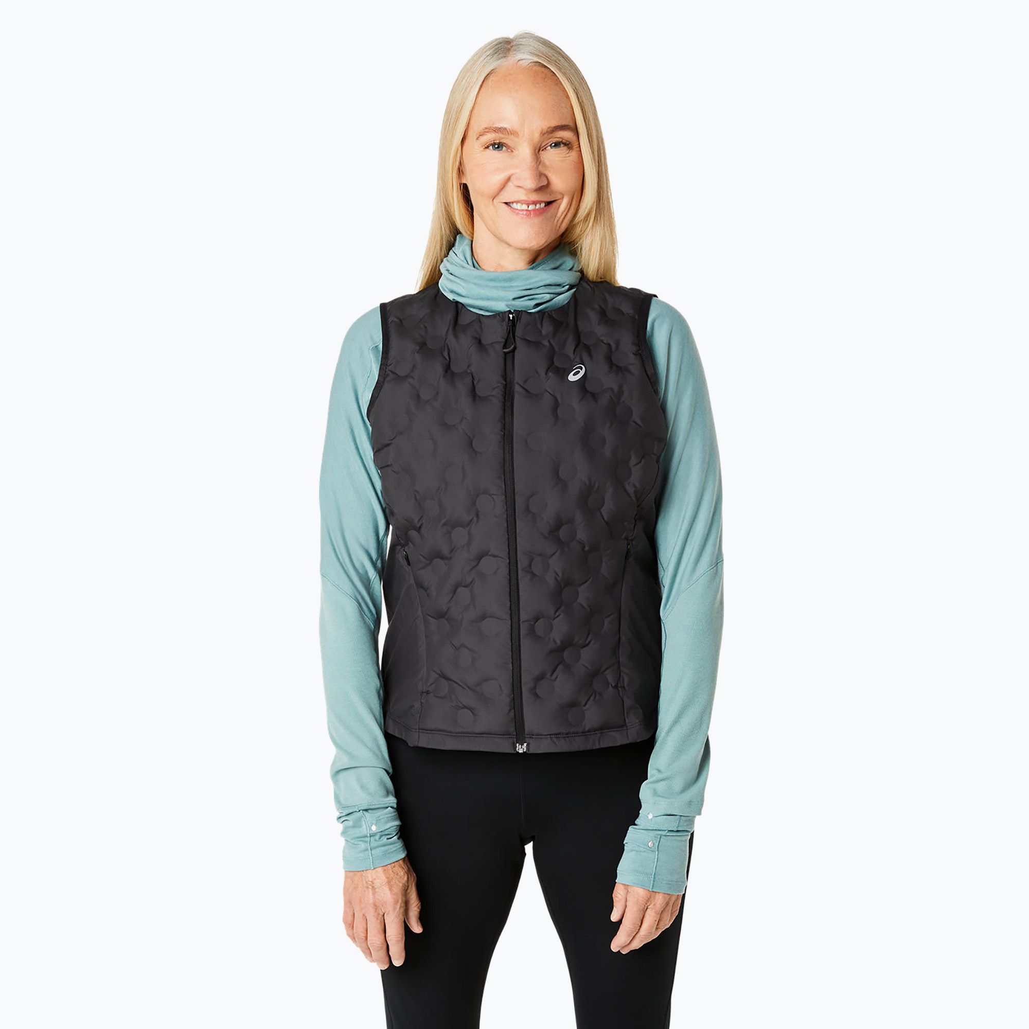 Bezrękawnik do biegania damski ASICS Nagino Run Padded Gilet performance black 
