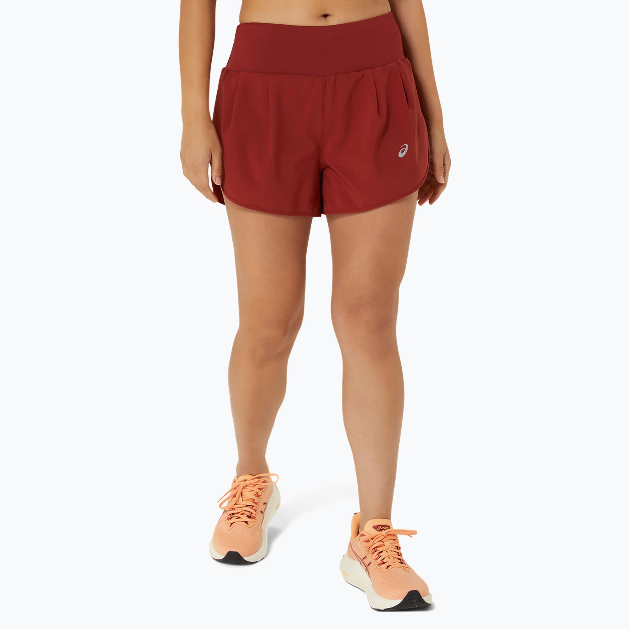 Spodenki do biegania damskie ASICS Road 3.5IN deep red 
