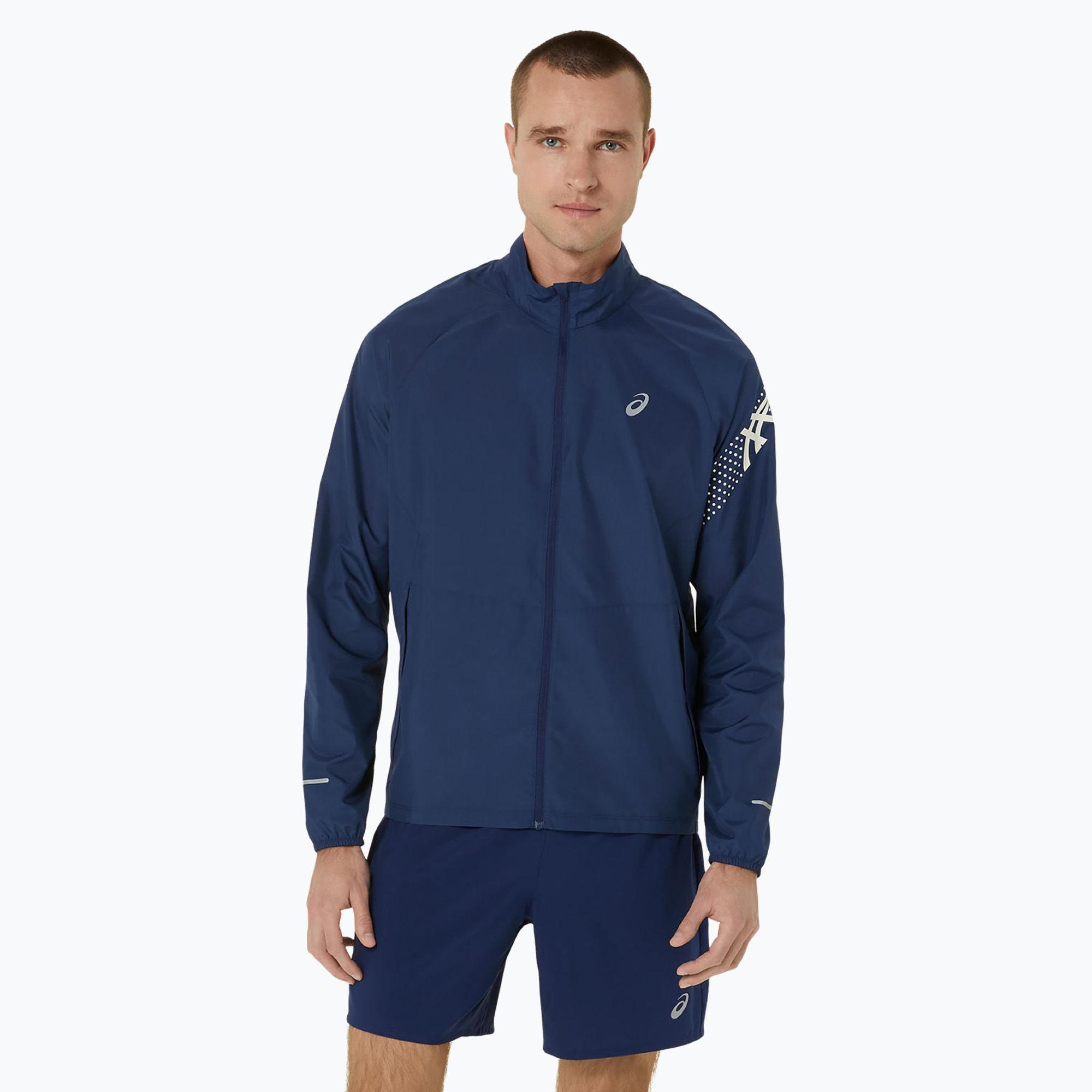Kurtka do biegania męska ASICS Icon blue expanse/birch 
