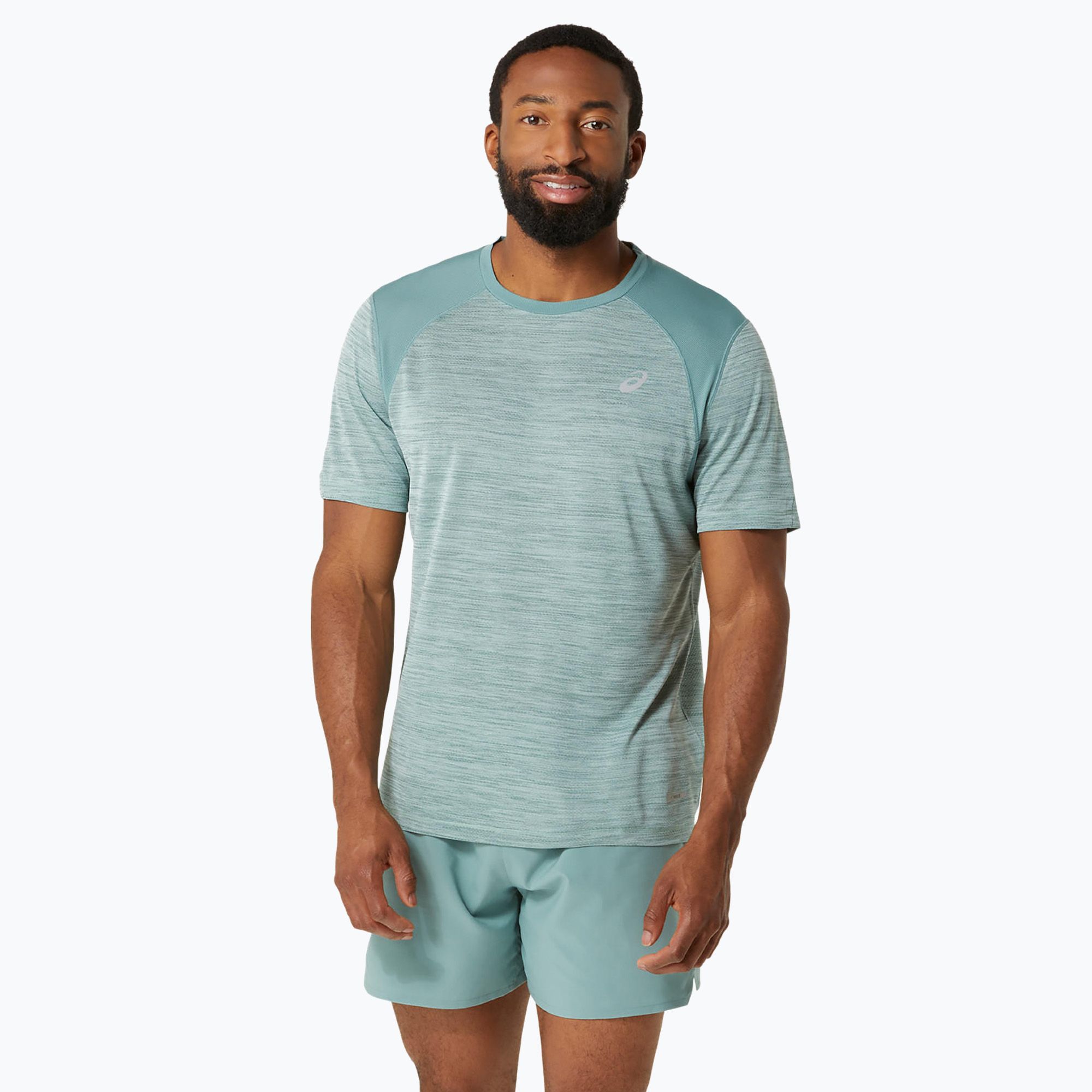 Koszulka do biegania męska ASICS Road Top light celadon/celadon 