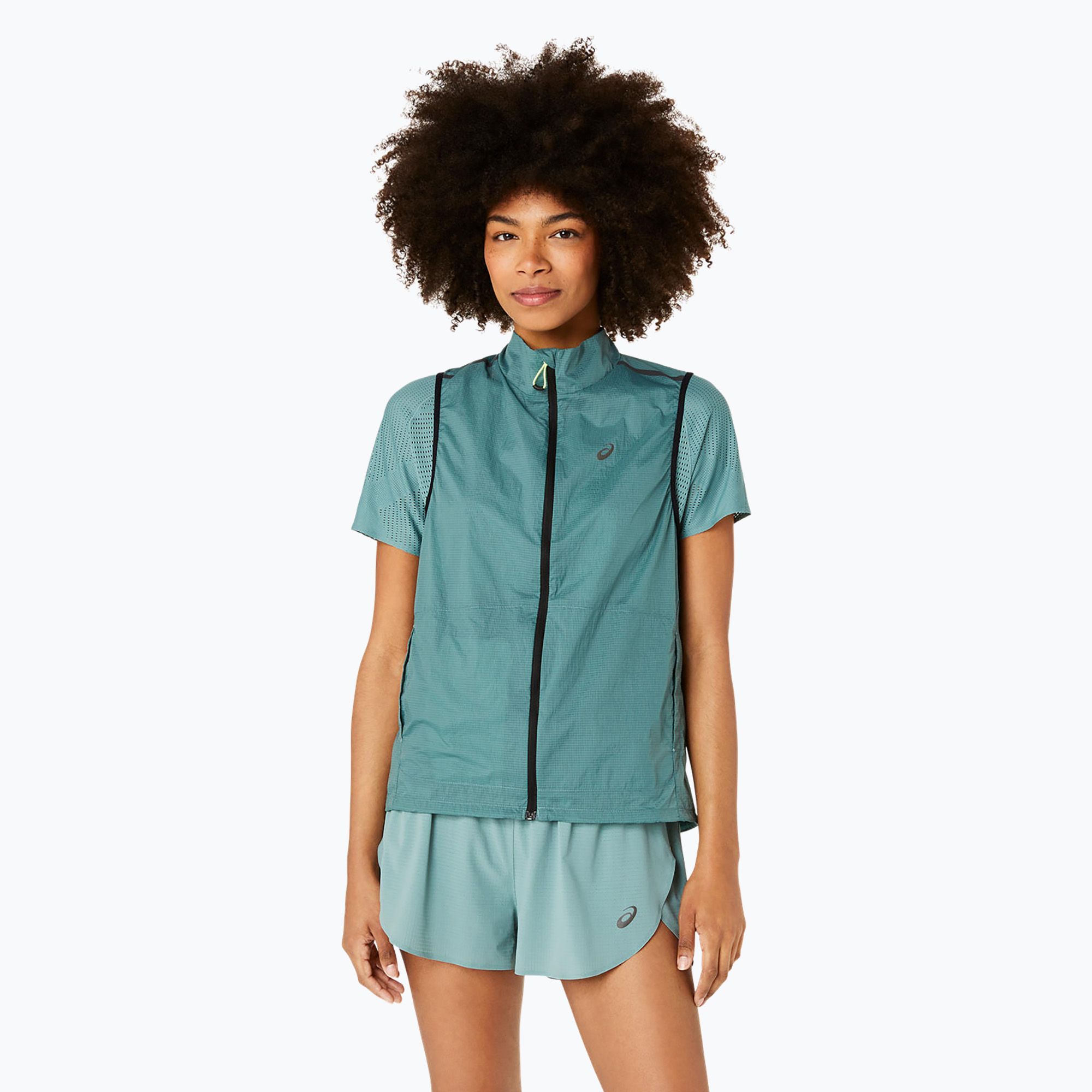 Bezrękawnik do biegania damski ASICS Metarun Packable Gilet celadon 