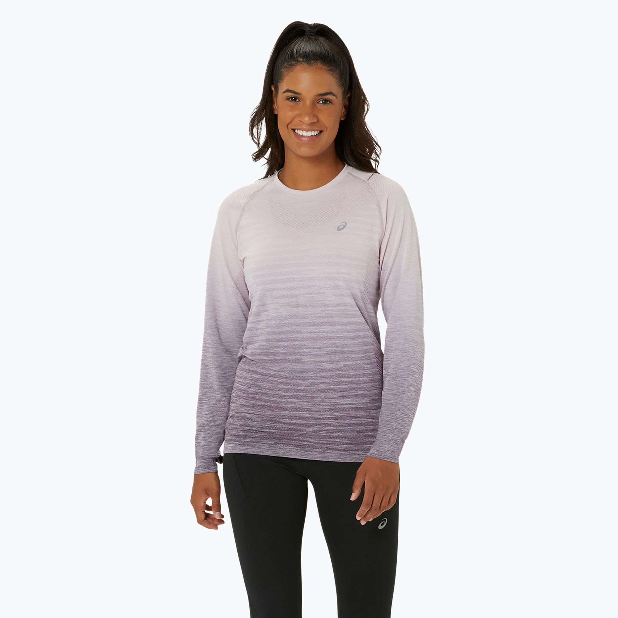 Longsleeve do biegania damski ASICS Seamless watershed rose/dusty mauve 