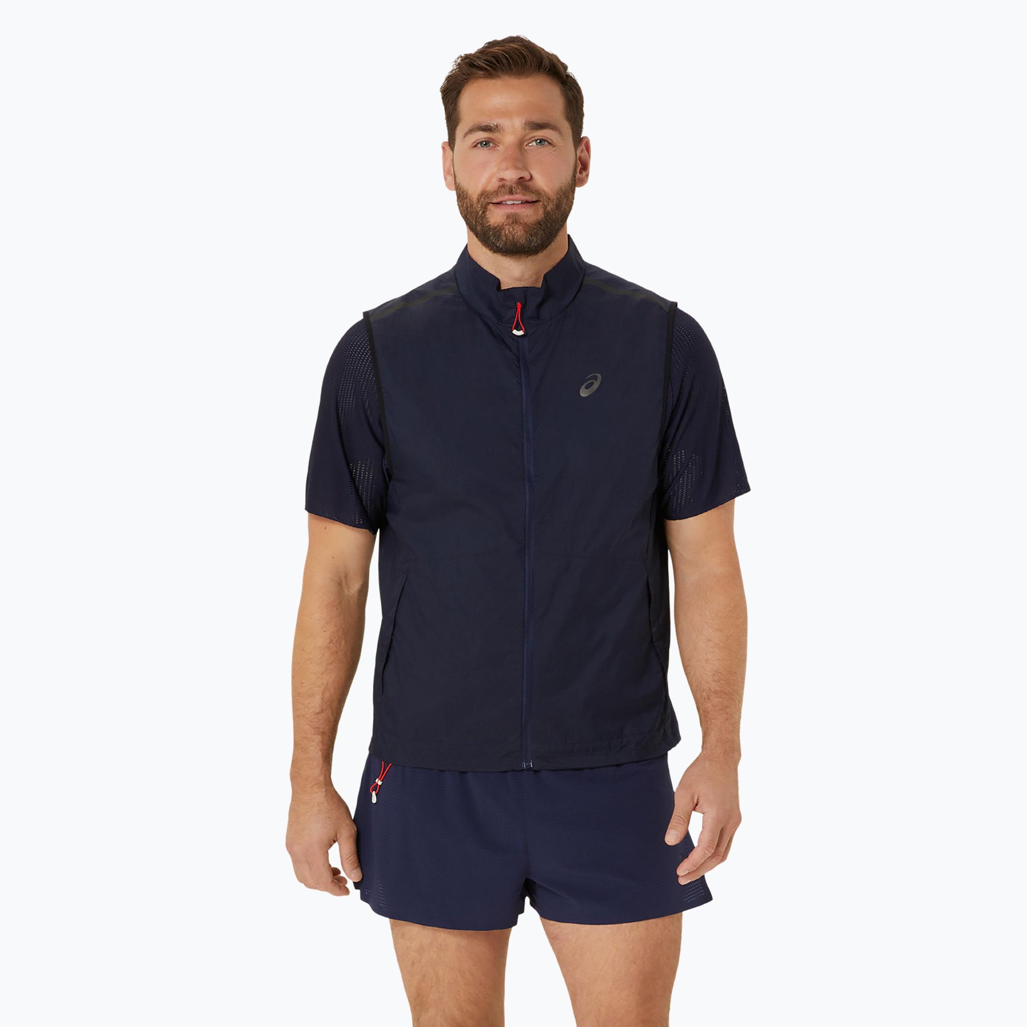 Bezrękawnik do biegania męski ASICS Metarun Packable Gilet midnight 