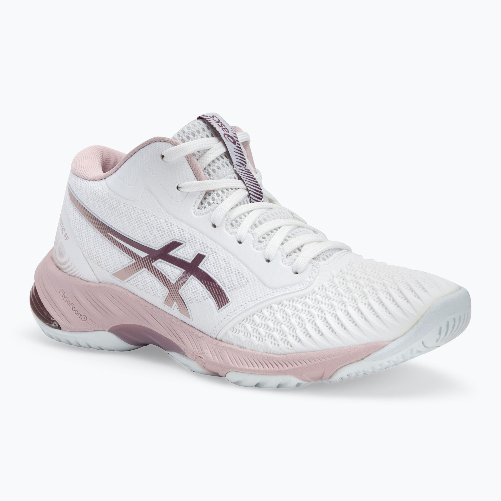 Buty damskie ASICS Netburner Ballistic FF MT 3 white/watershed rose 