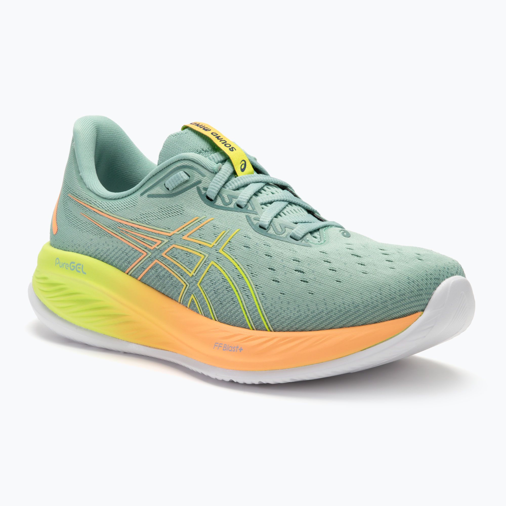 Buty do biegania męskie ASICS Gel-Cumulus 26 Paris light celadon/safety yellow 