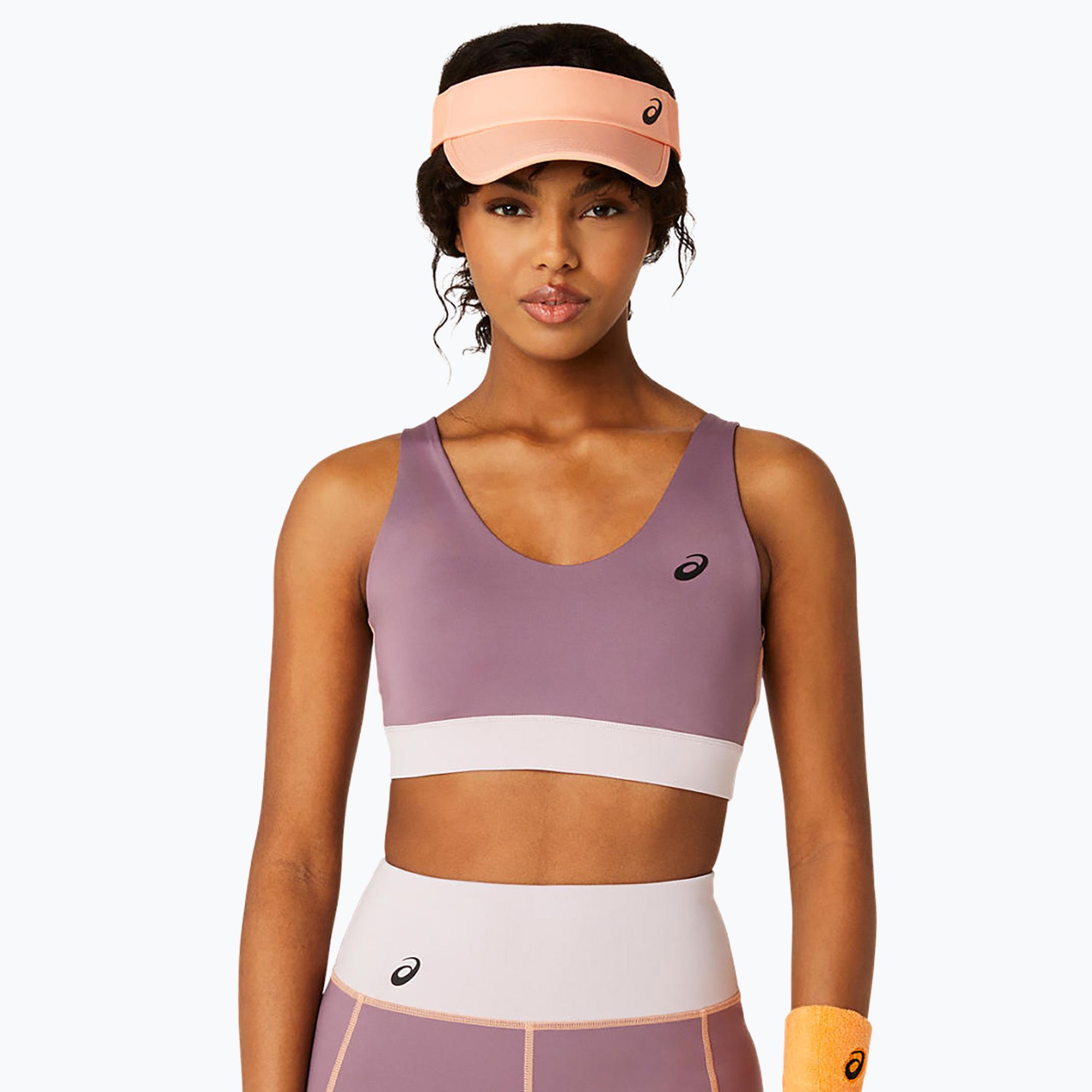 Biustonosz treningowy ASICS Court Bra dusty mauve 